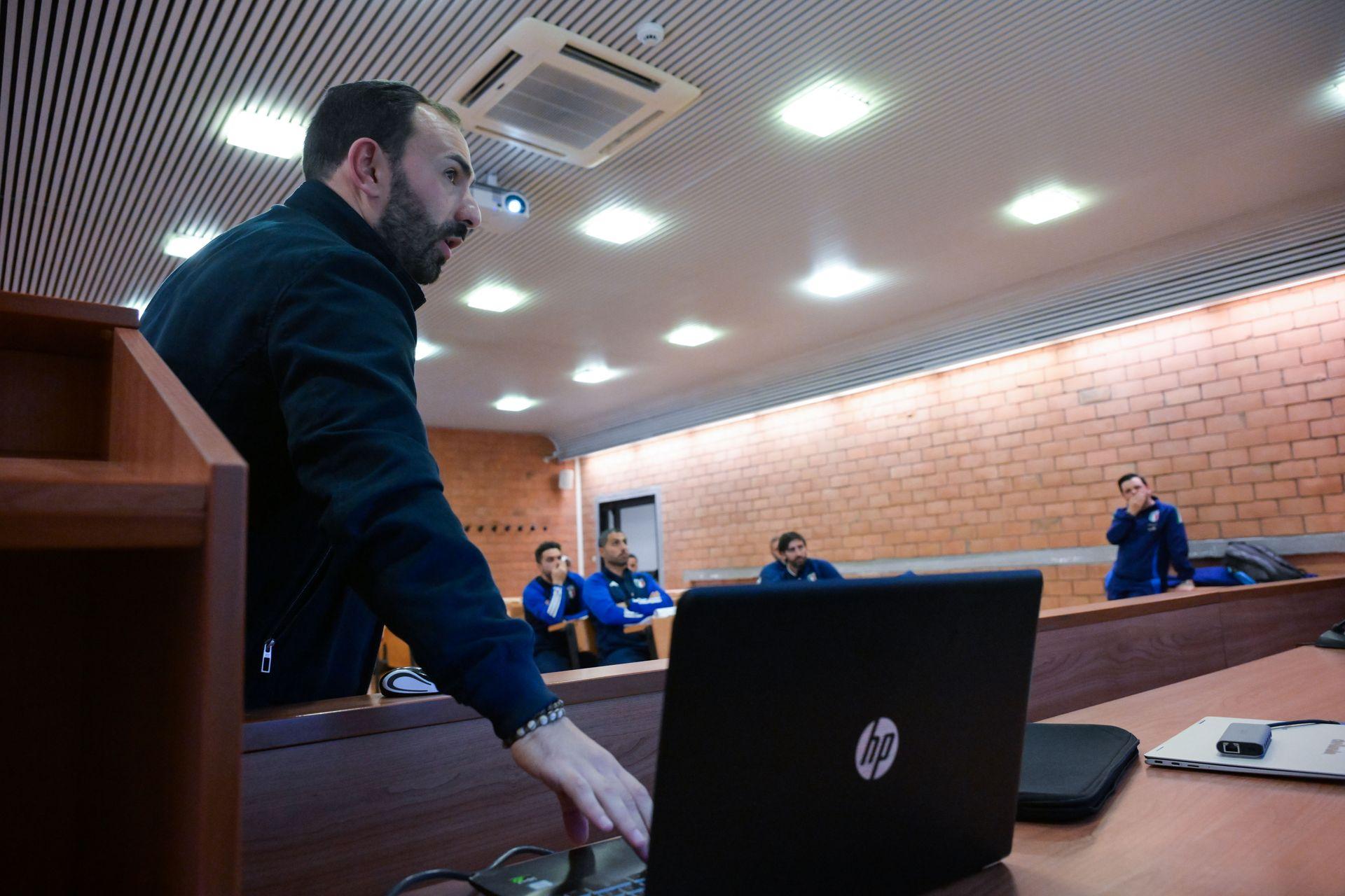ROME, ITALY - NOVEMBER 24: <> at Centro Sportivo Giulio Onesti on November 24, 2024 in Rome, Italy. (Photo by FIGC/FIGC via Getty Images)