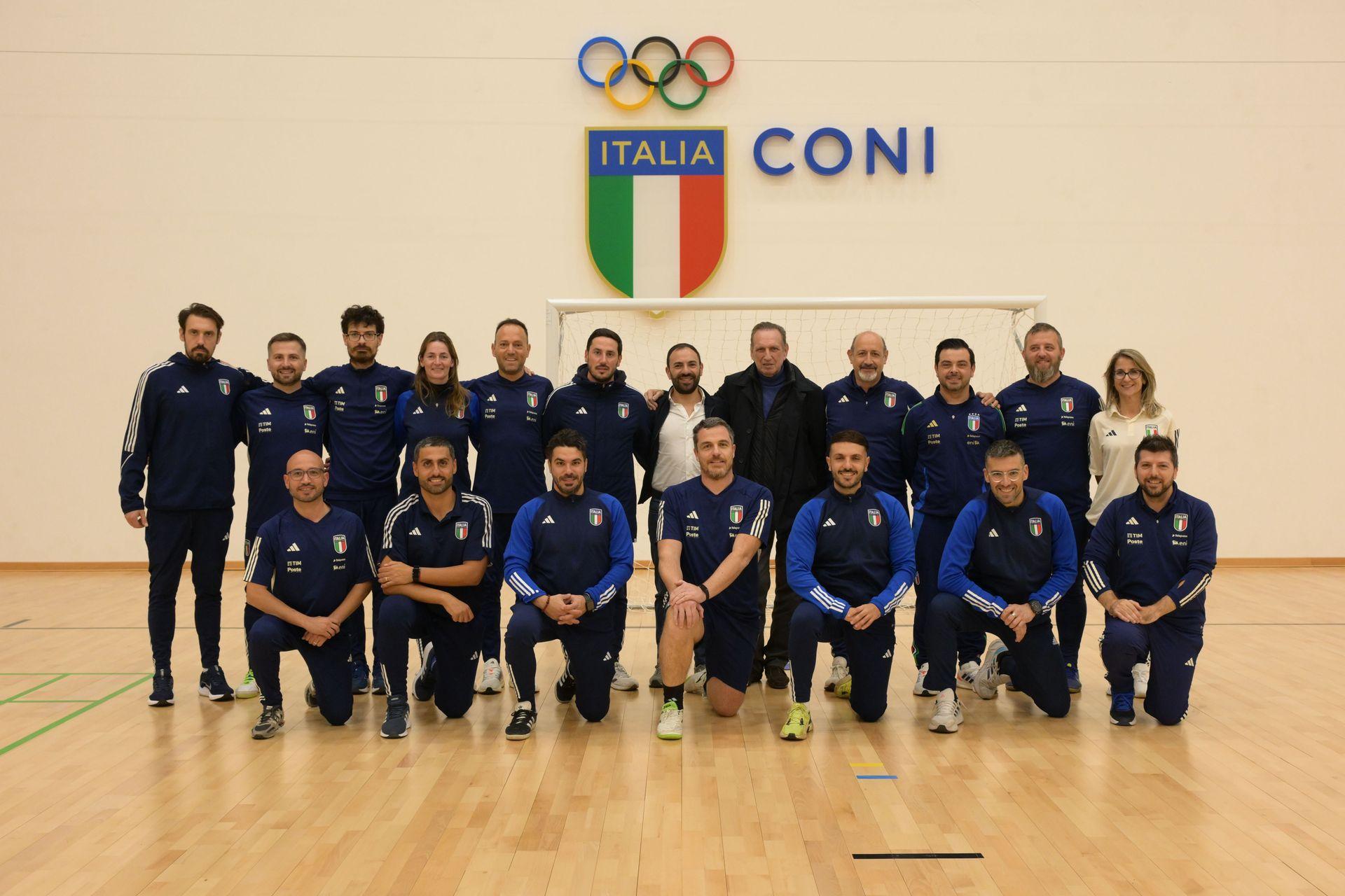 ROME, ITALY - NOVEMBER 24: <> at Centro Sportivo Giulio Onesti on November 24, 2024 in Rome, Italy. (Photo by FIGC/FIGC via Getty Images)