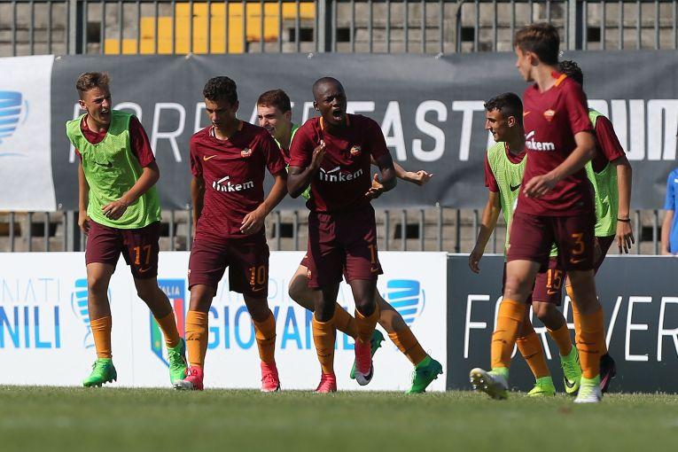 during the U15 Serie A Semifinal match between AS Roma and Juventus FC on June 13, 2017 in Forli, Italy.