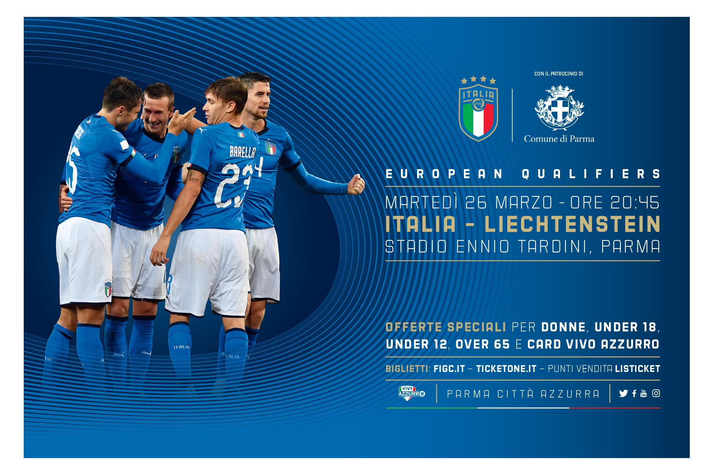 European Qualifiers: sono in vendita i tagliandi per Italia-Liechtenstein a Parma!
