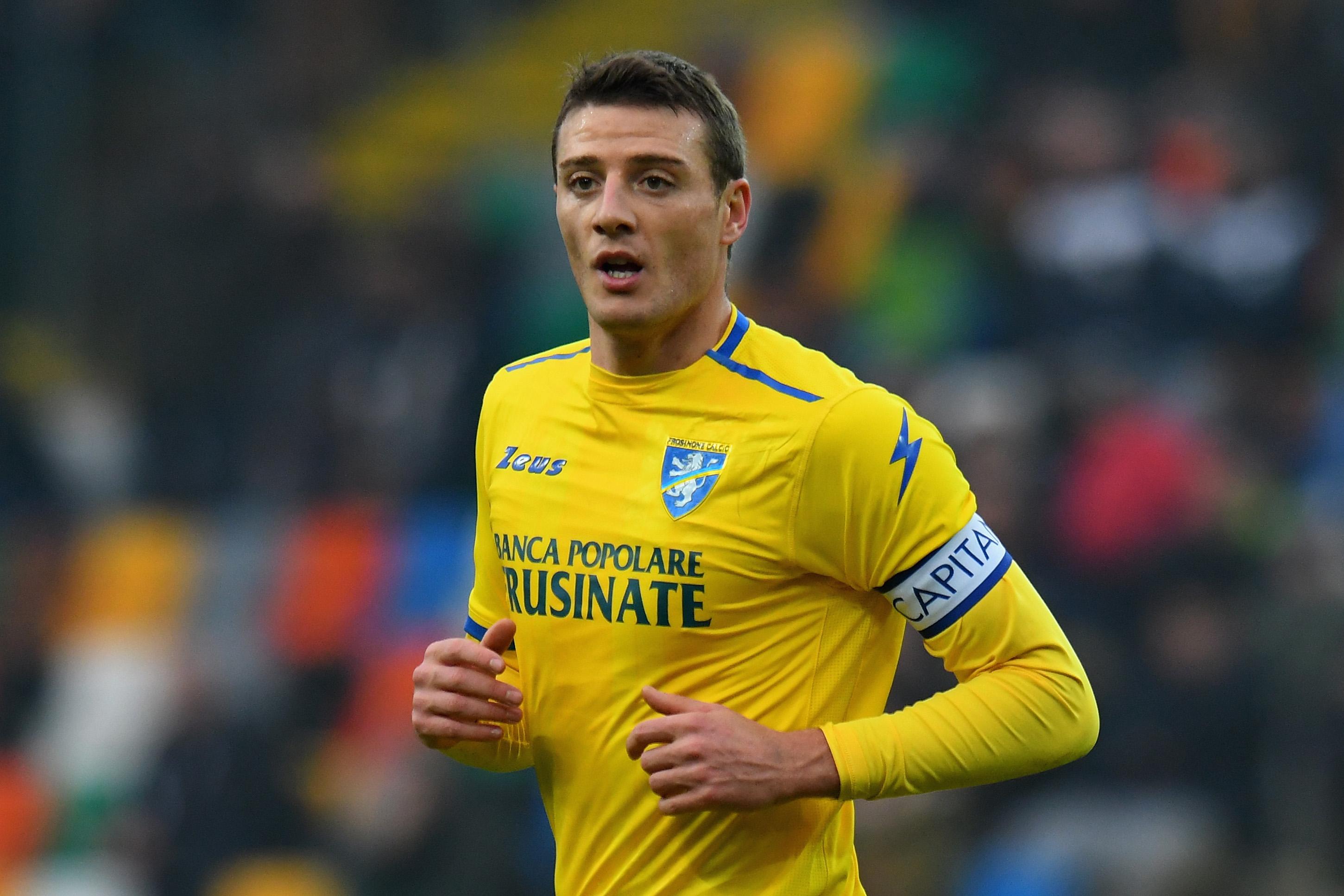 UDINE, ITALY - DECEMBER 22:  Daniel Ciofani of Frosinone Calcio looks on during the Serie A match between Udinese and Frosinone Calcio at Stadio Friuli on December 22, 2018 in Udine, Italy.  (Photo by Alessandro Sabattini/Getty Images)