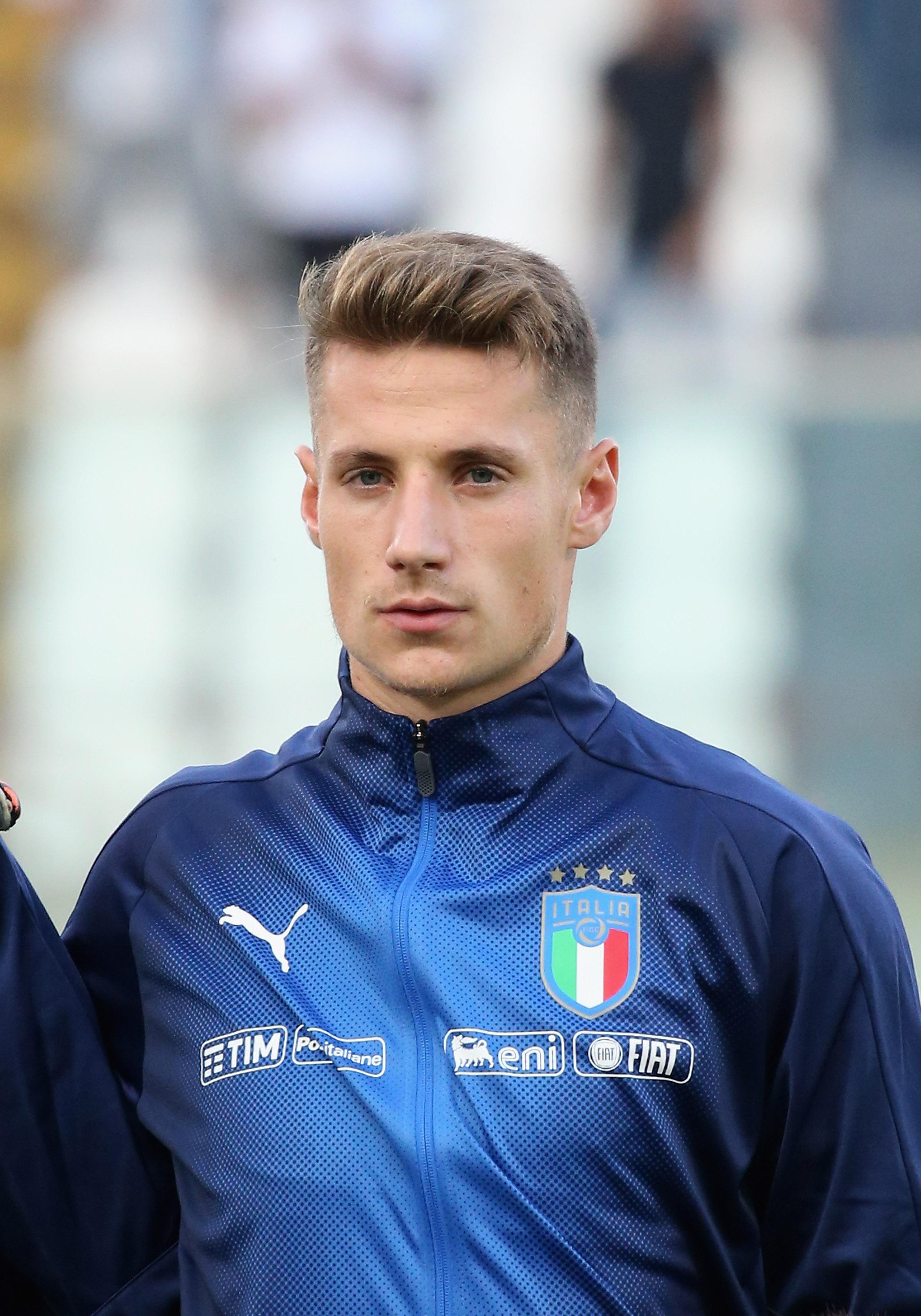 CATANIA, ITALY - SEPTEMBER 06:  Andrea Pinamonti of Italy during the U21 International Friendly match between Italy and Moldova at Stadio Angelo Massimino on September 5, 2019 in Catania, Italy.  (Photo by Maurizio Lagana/Getty Images)