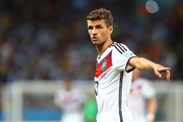 RIO DE JANEIRO, BRAZIL - JULY 13: Thomas Mueller of Germany gestures during the 2014 FIFA World Cup Brazil Final match between Germany and Argentina at Maracana on July 13, 2014 in Rio de Janeiro, Brazil.  (Photo by Martin Rose/Getty Images)