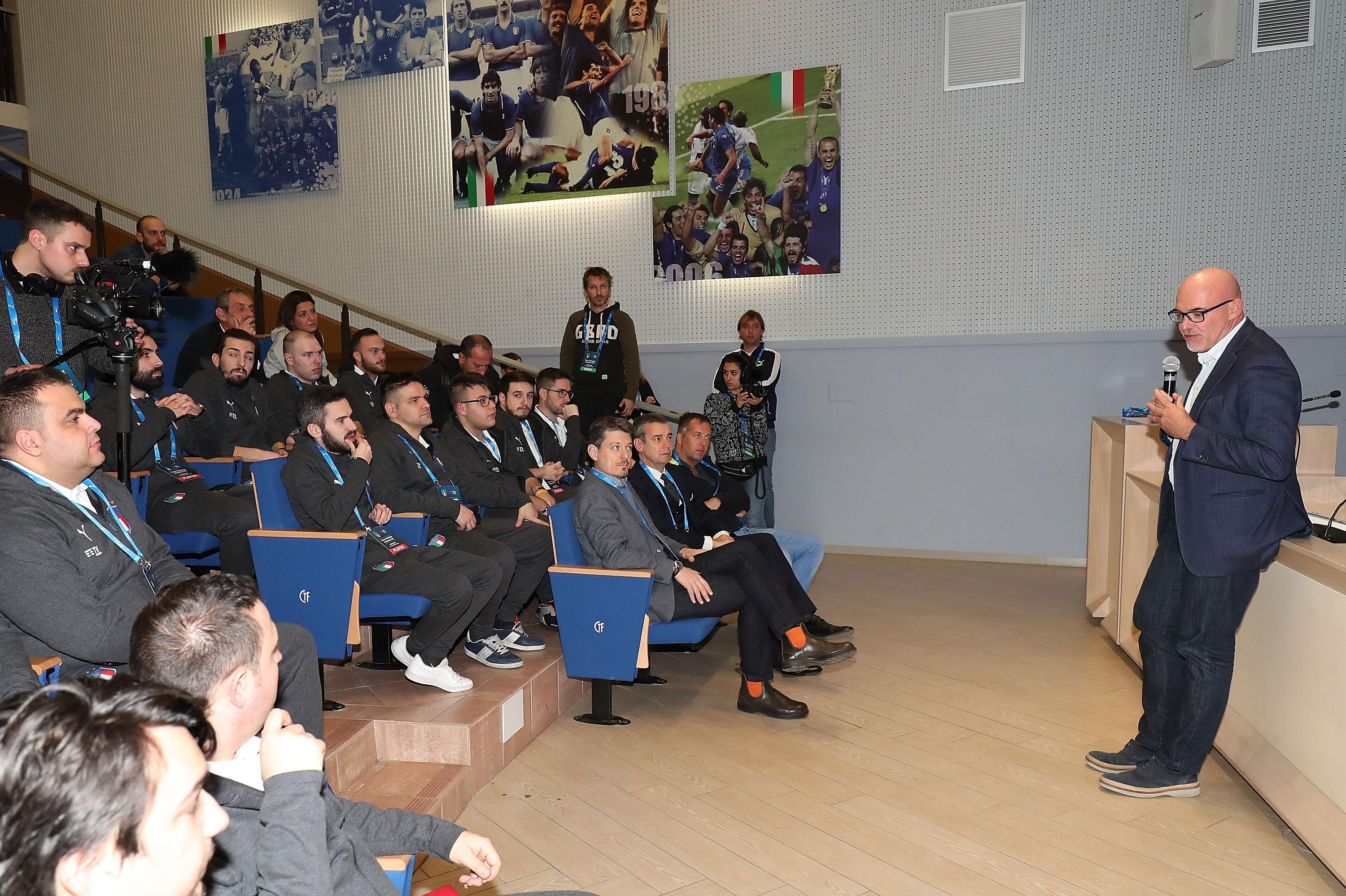 during the FIGC eSport National Team 'eNazionale Timvision' Unveiling at Centro Tecnico Federale di Coverciano on January 17, 2020 in Florence, Italy.
