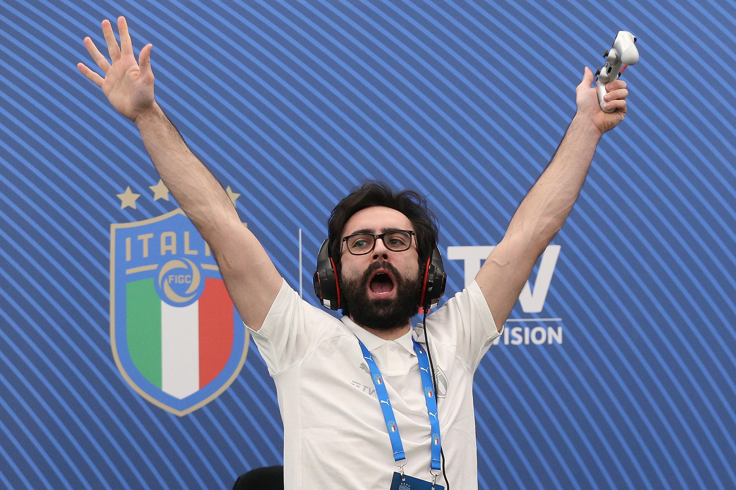 during the FIGC eSport National Team 'eNazionale Timvision' Unveiling at Centro Tecnico Federale di Coverciano on January 19, 2020 in Florence, Italy.