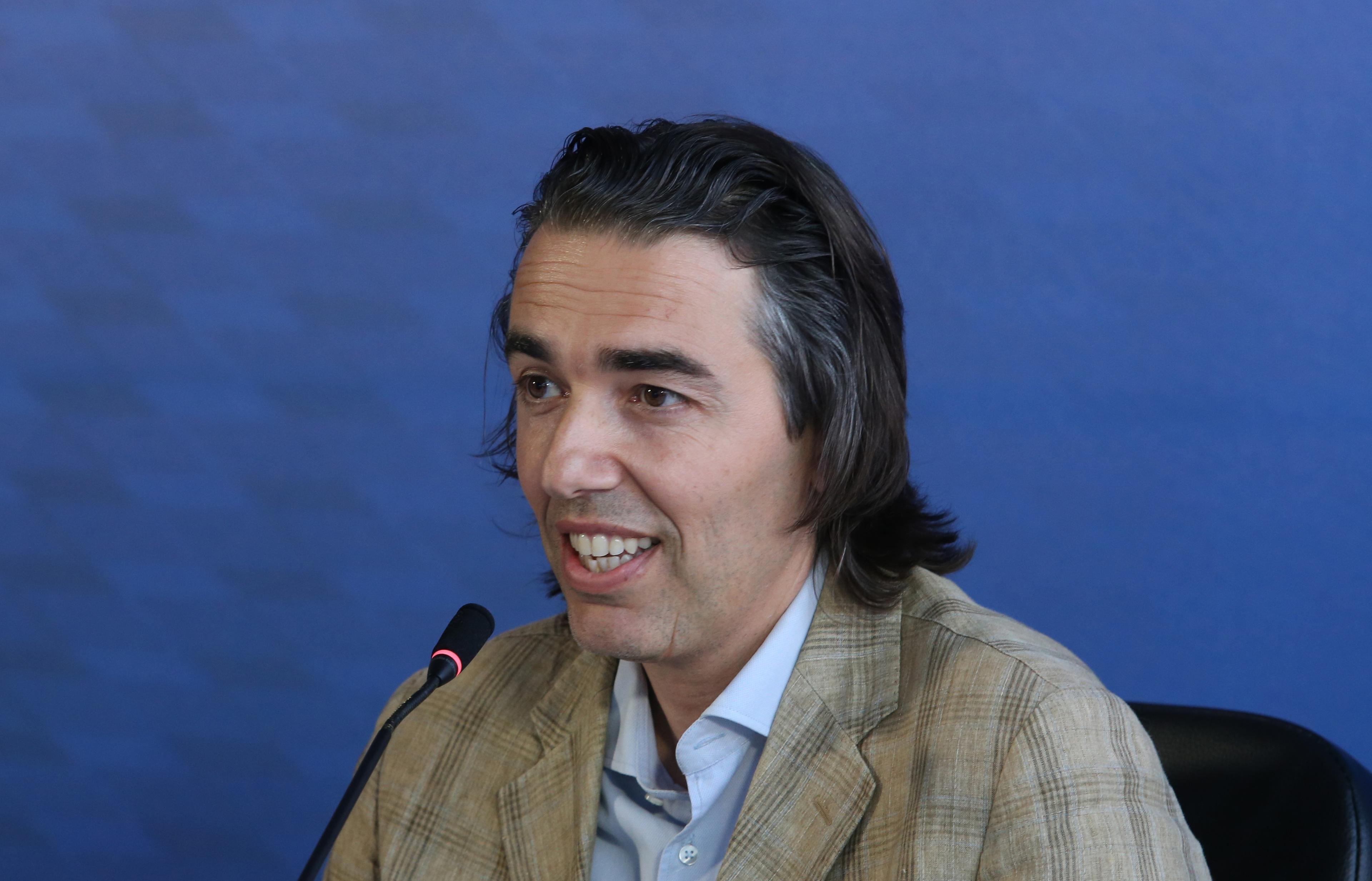 ROME, ITALY - JUNE 15: Tiberio Daddi attends a press conference ' Calcio e sostenibilita' during 'Casa Azzurri' at pratibus district on June 15, 2021 in Rome, Italy. (Photo by Paolo Bruno/Getty Images) *** Local Caption *** Tiberio Daddi