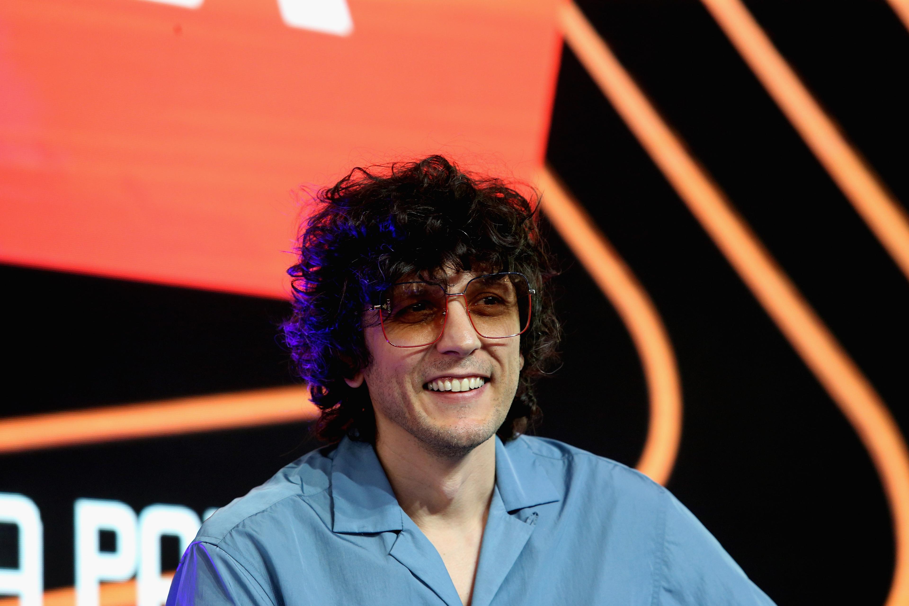 ROME, ITALY - JUNE 19: The Italian singer Ermal Meta attends an interview during 'Casa Azzurri' at pratibus district on June 19, 2021 in Rome, Italy. (Photo by Paolo Bruno/Getty Images) *** Local Caption *** Ermal Meta
