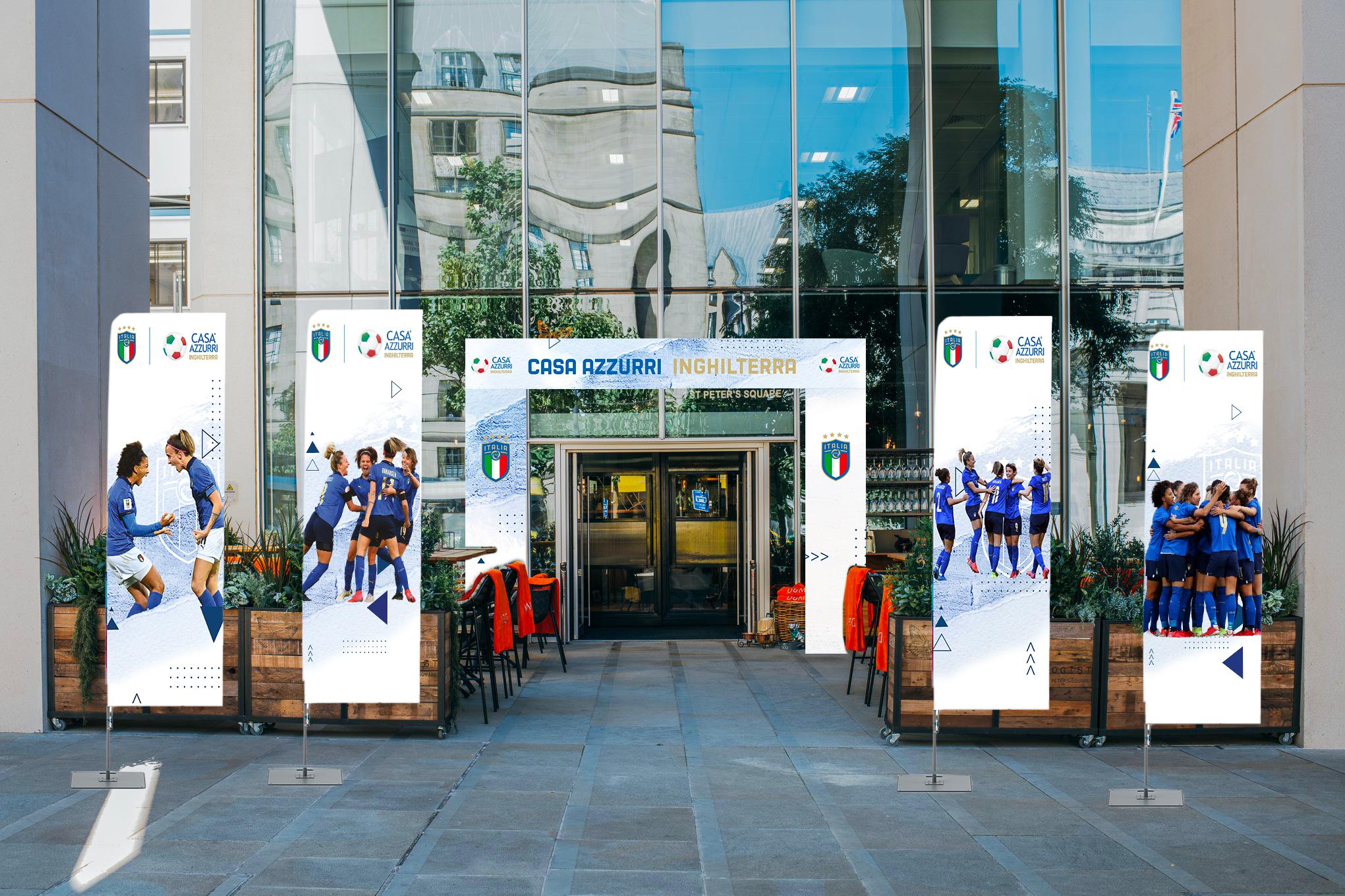 Appuntamento a \"Casa Azzurri Inghilterra\", il punto di incontro per i tifosi e i partner che seguiranno la Nazionale Femminile all’Europeo