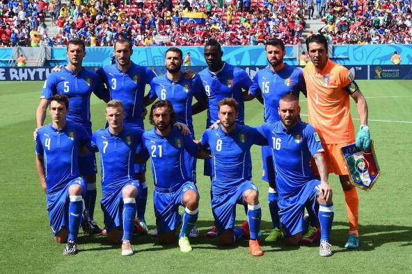 RECIFE, BRAZIL - JUNE 20:  Italy pose for a team photo prior to the 2014 FIFA World Cup Brazil Group D match between Italy and Costa Rica at Arena Pernambuco on June 20, 2014 in Recife, Brazil.  (Photo by Claudio Villa/Getty Images)