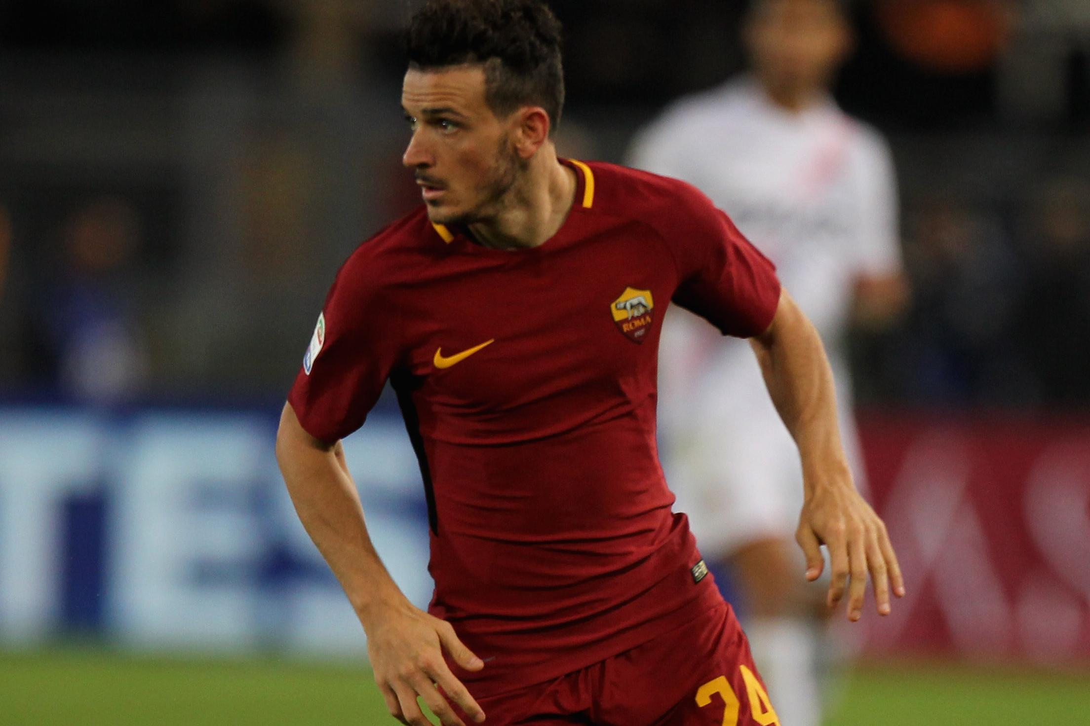 ROME, ITALY - OCTOBER 28:  Alessandro Florenzi of AS Roma in action during the Serie A match between AS Roma and Bologna FC at Stadio Olimpico on October 28, 2017 in Rome, Italy.  (Photo by Paolo Bruno/Getty Images)