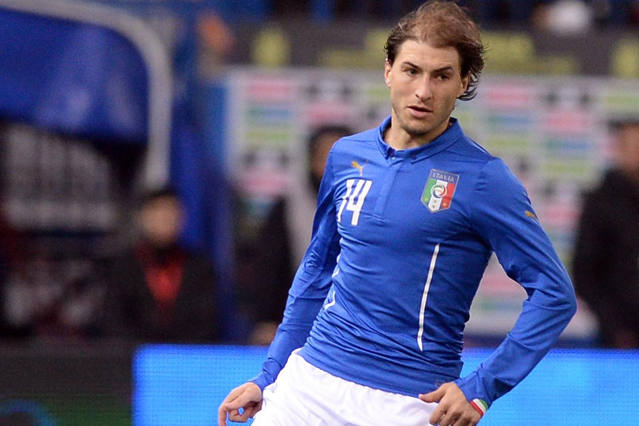 MADRID, SPAIN - MARCH 05: Gabriel Paletta of Italy in action during the international friendly match between Spain and Italy at Vicente Calderon Stadium on March 5, 2014 in Madrid, Spain. (Photo by Claudio Villa/Getty Images)