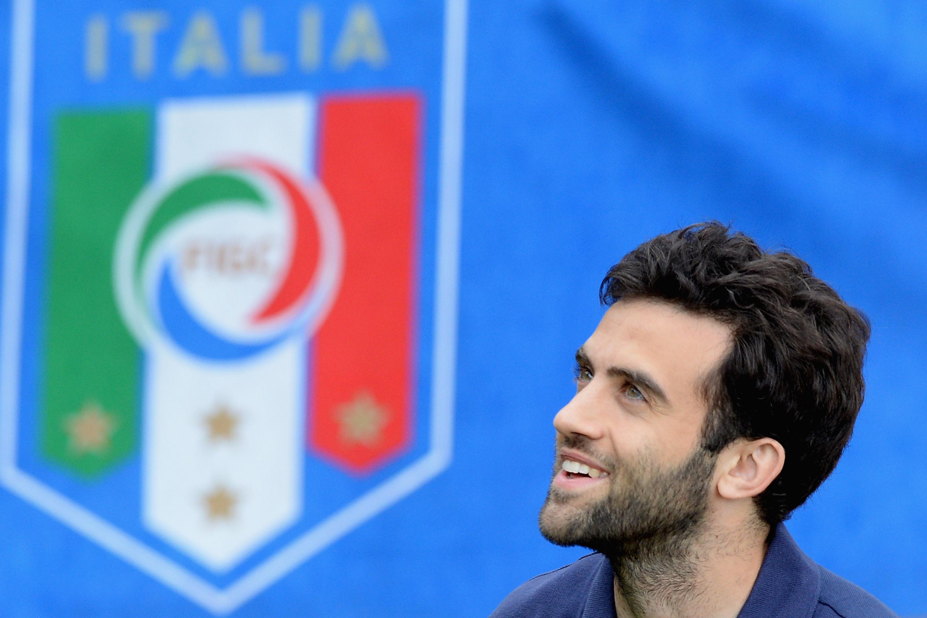 FLORENCE, ITALY - MAY 27: Giuseppe Rossi of Italy during a training session at Coverciano on May 27, 2014 in Florence, Italy. (Photo by Claudio Villa/Getty Images)
