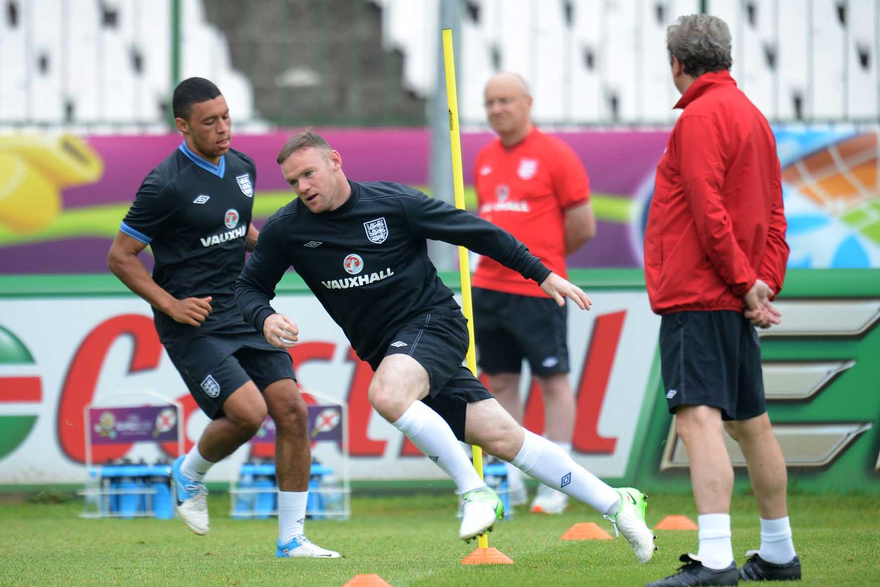 Wane ROONEY (Inghilterra)\\rCracovia 22/06/2012 \"Hutnik\"\\rAllenamento nazionale inglese presso lo Stadio Hutnik\\rFootball Calcio Euro 2012\\rFoto Insidefoto Alessandro Sabattini\\r\\r\\r