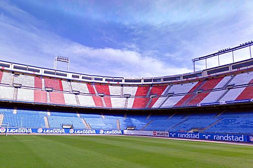 Lo stadio \"Vicente Calderon\" di Madrid