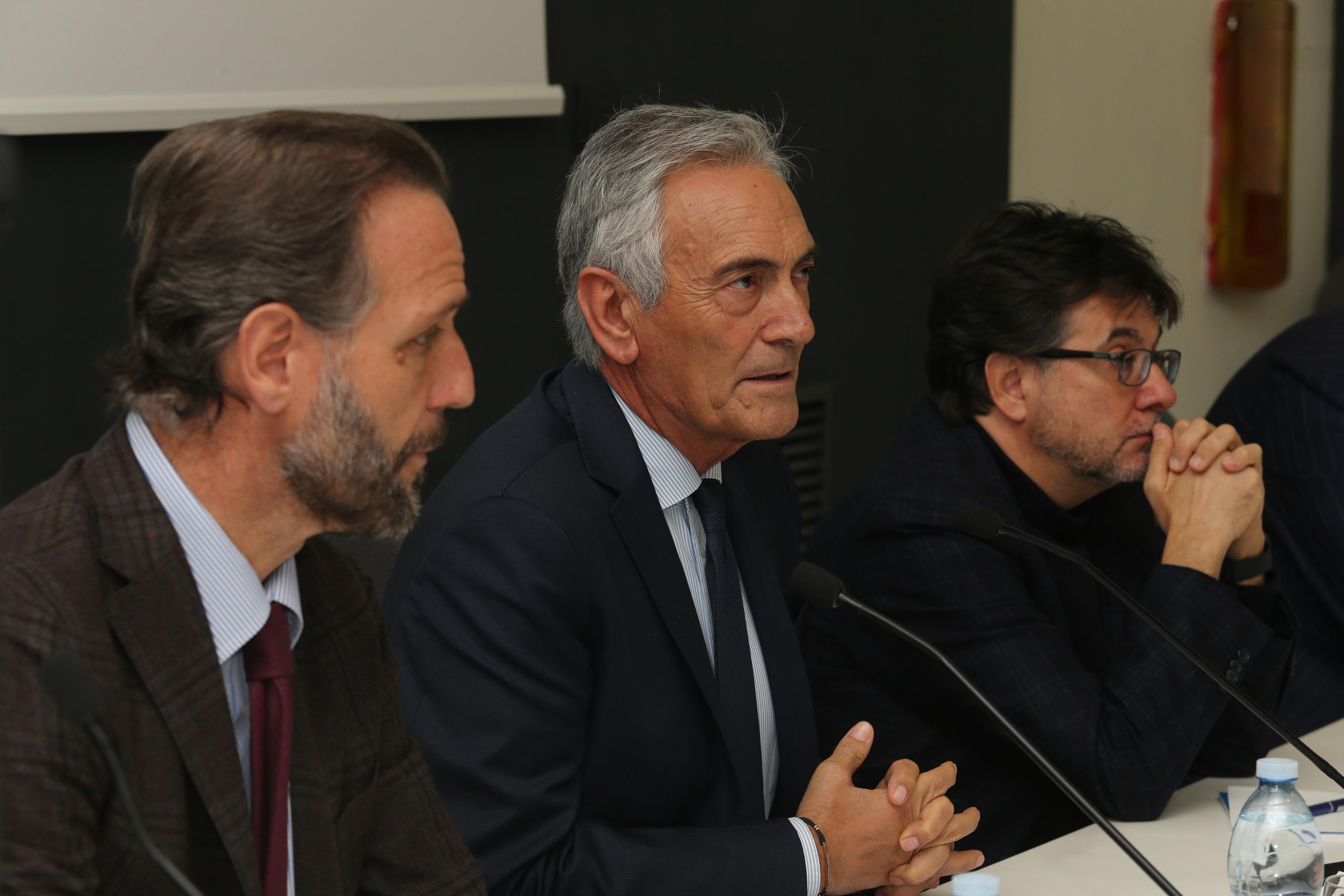 ROMA, ITALY - January 27:  Press Conference after FIGC federal council on January 27, 2019 in Roma, Italy.  (Photo by Paolo Bruno/Getty Images)