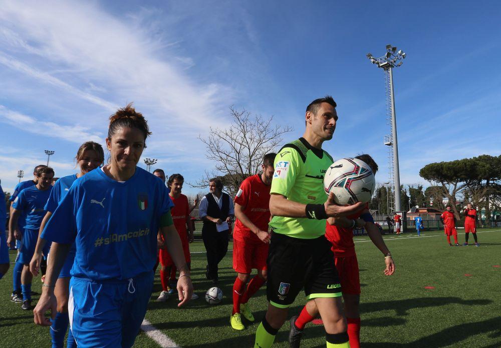 ROME, ITALY - JANUARY 30: A general view of the Italian football federation (FIGC ) paralympic soccer division friendly match at Giulio Onesti sport centre on January 30, 2020 in Rome, Italy. (Photo by Paolo Bruno/Getty Images)