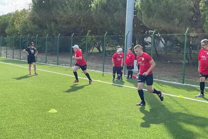 Primo allenamento della stagione 2021/22 per il Lanciano Special al campo sportivo \"Marcello Di Meco\" di Lanciano (Chieti).