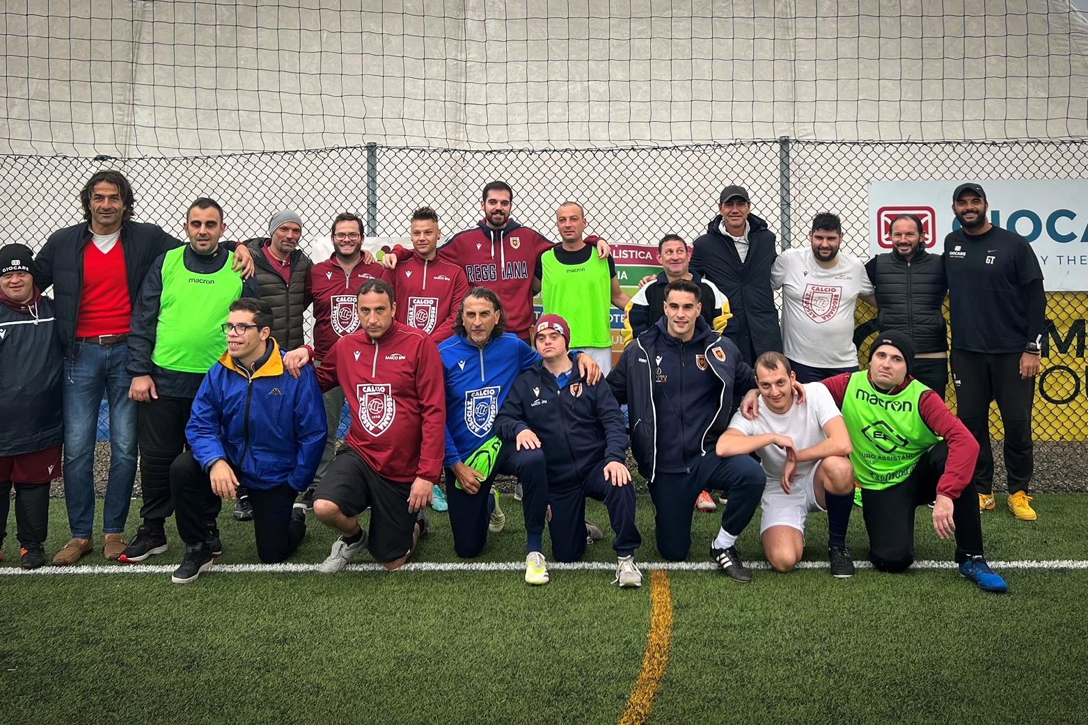 'Mister' Nesta in visita all'allenamento della Reggiana For Special: \"I ragazzi erano emozionatissimi\"