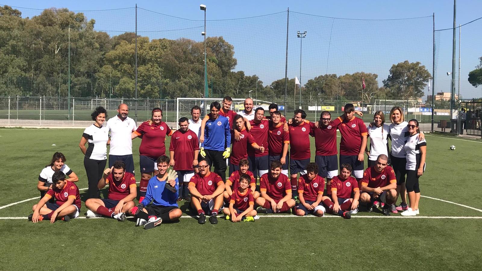 Un bellissimo gesto di fair play nel match giocato a Roma tra Totti Soccer School e I Giganti