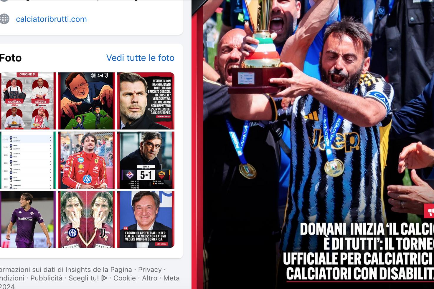 Un post molto bello sull’inizio della stagione ufficiale della DCPS pubblicato da ‘calciatoribrutti.com'