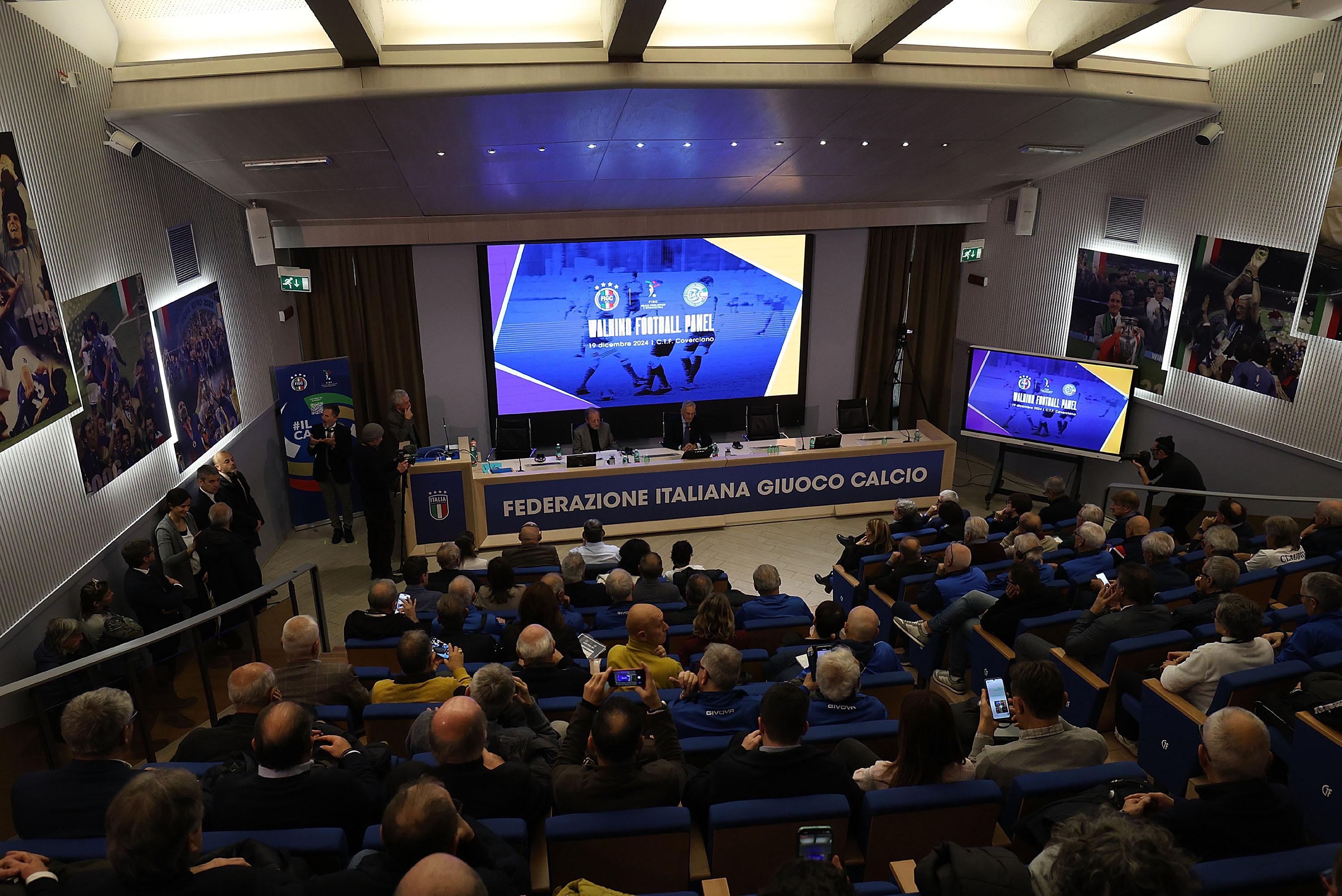 FLORENCE, ITALY - DECEMBER 19: <> at Centro Tecnico Federale di Coverciano on December 19, 2024 in Florence, Italy. (Photo by Gabriele Maltinti - FIGC/FIGC via Getty Images)