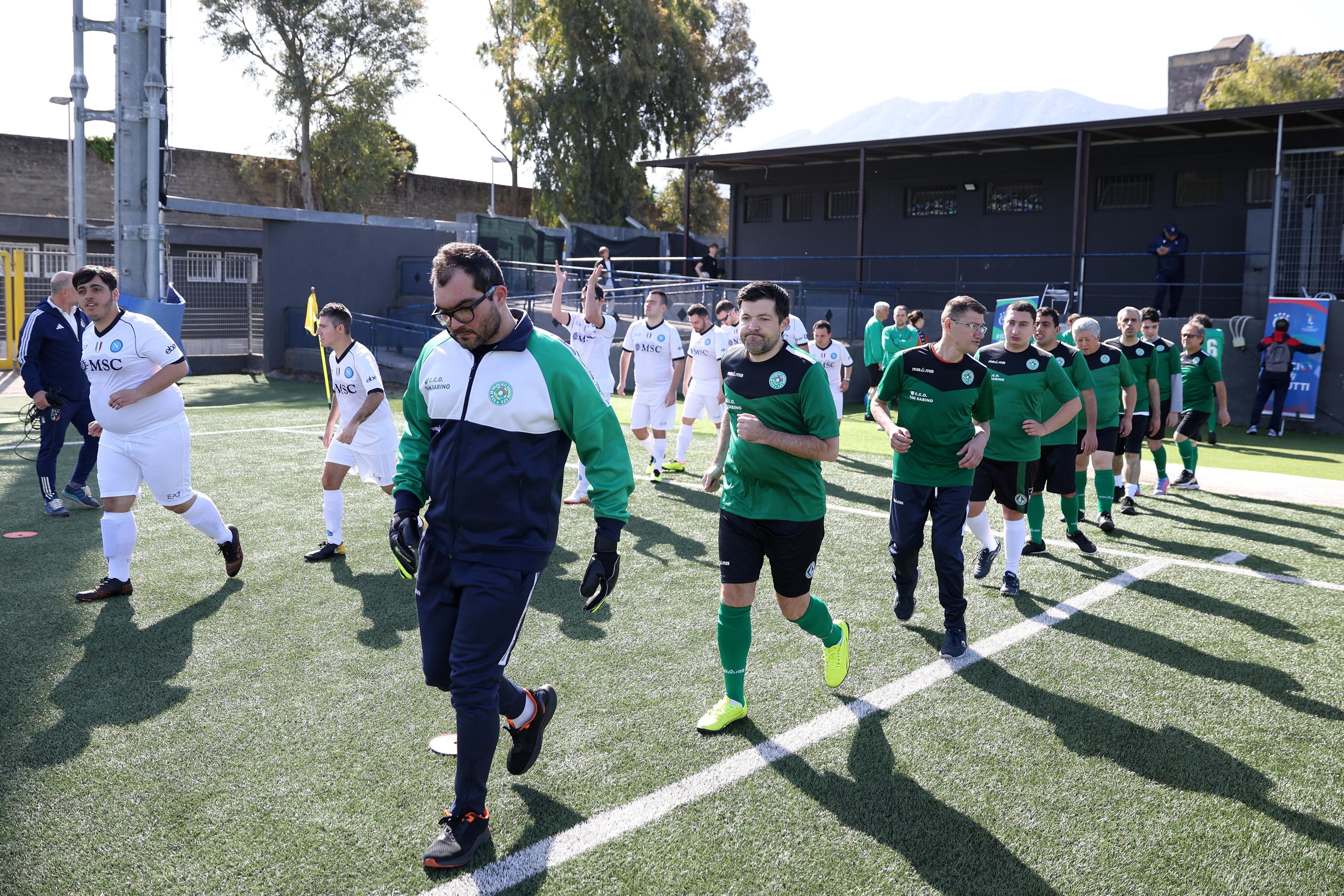 NAPLES, ITALY - APRIL 27: FIGC DCPS Finali Territoriali - Campania on April 27, 2024 in Naples, Italy. (Photo by Francesco Pecoraro/Getty Images)