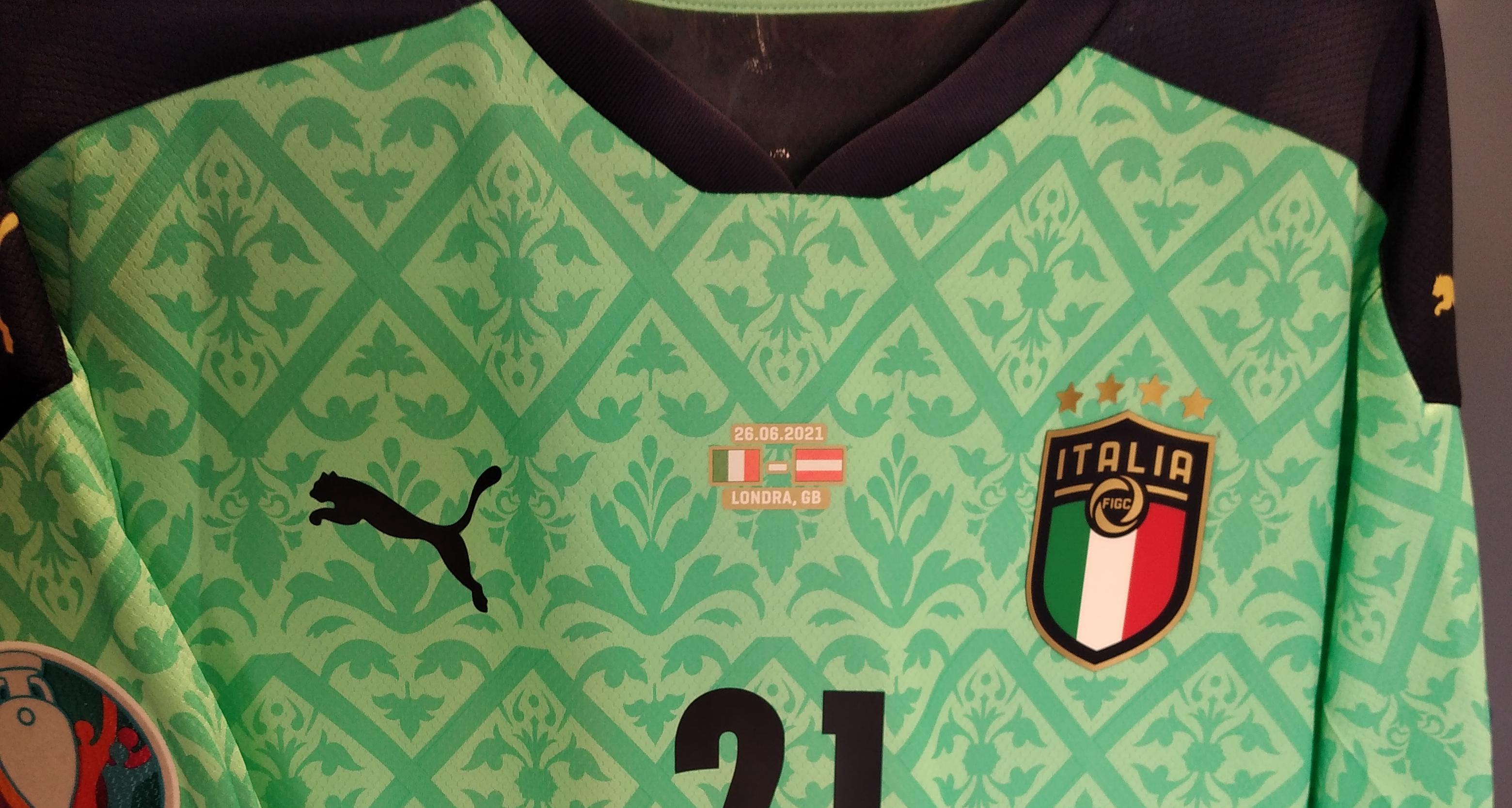 Al Museo del Calcio, la maglia di Donnarumma della gara Italia-Austria