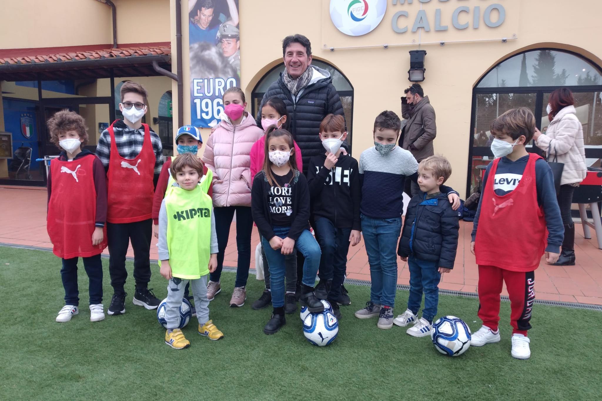 Il successo dei \"Family Weekend\" al Museo del Calcio. E’ arrivato anche un ospite d’eccezione