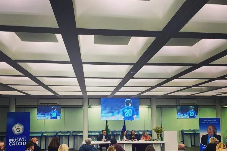 Federica Cappelletti, moglie di Paolo Rossi, al Museo del Calcio