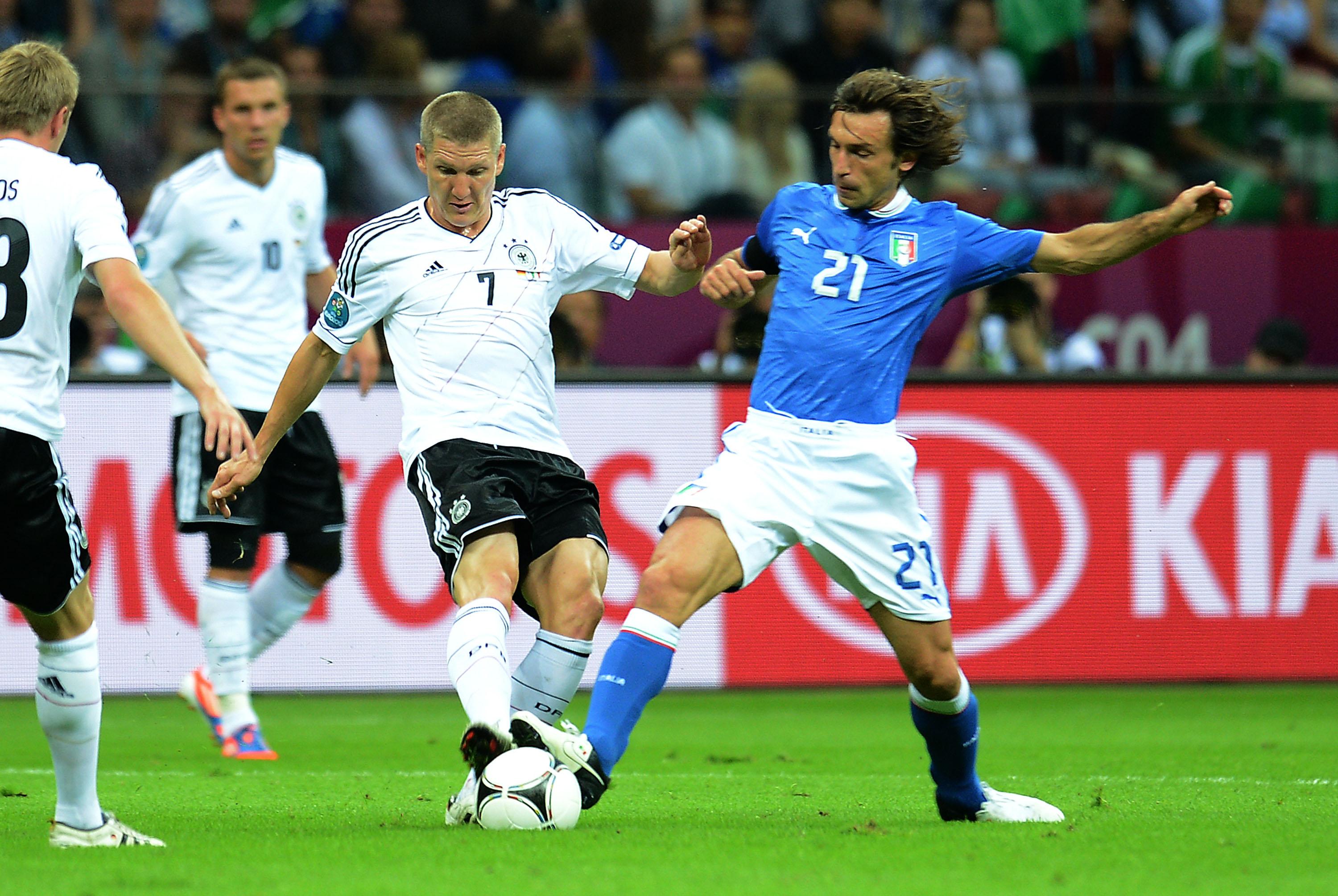WARSAW, POLAND - JUNE 28: Andrea Pirlo during the UEFA EURO 2012 semi final match between Germany and Italy at National Stadium on June 28, 2012 in Warsaw, Poland. (Photo by FIGC/FIGC) *** Local Caption *** Andrea Pirlo