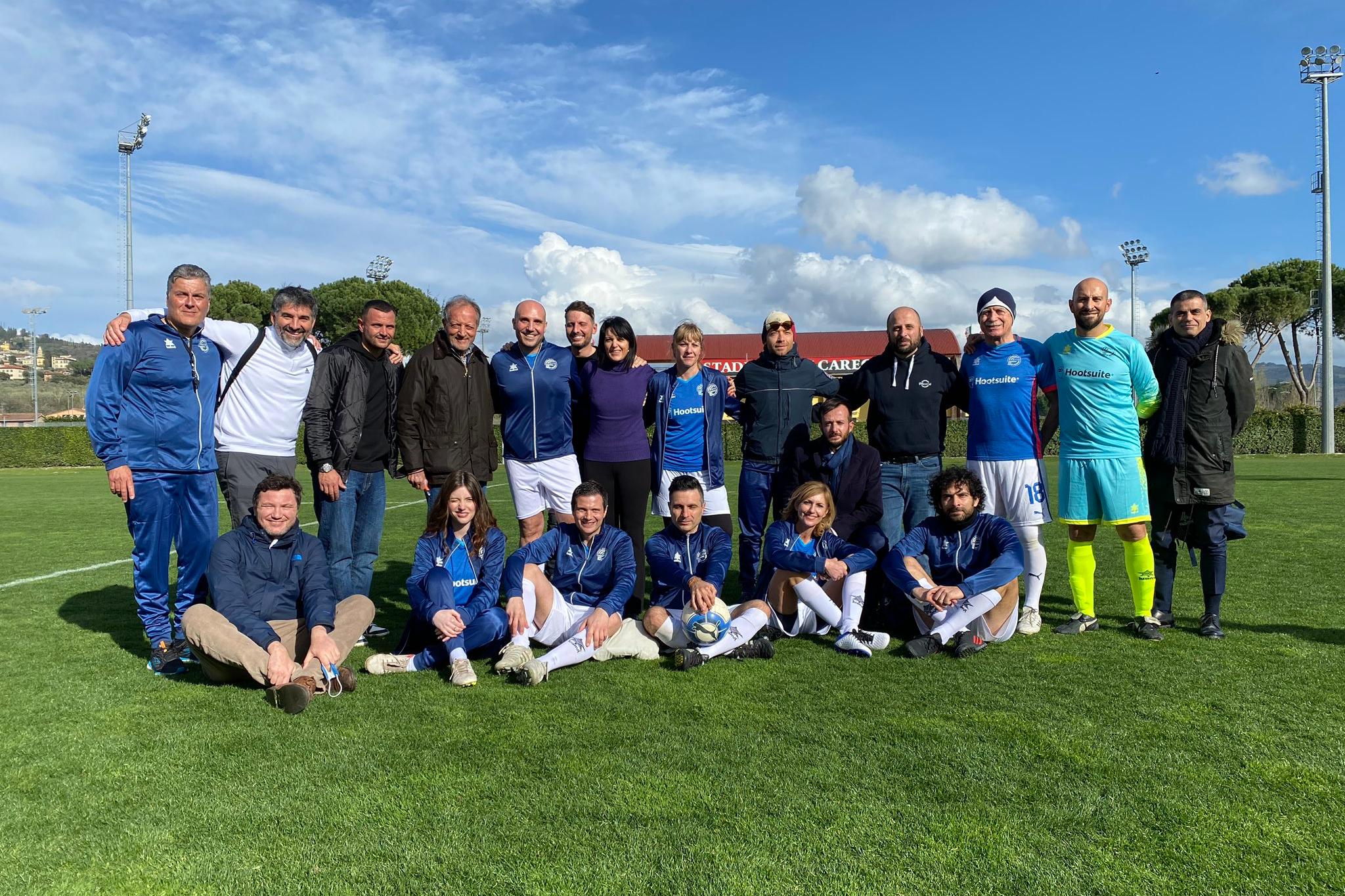 Il Museo del Calcio in campo con la Nazionale comunicatori digitali