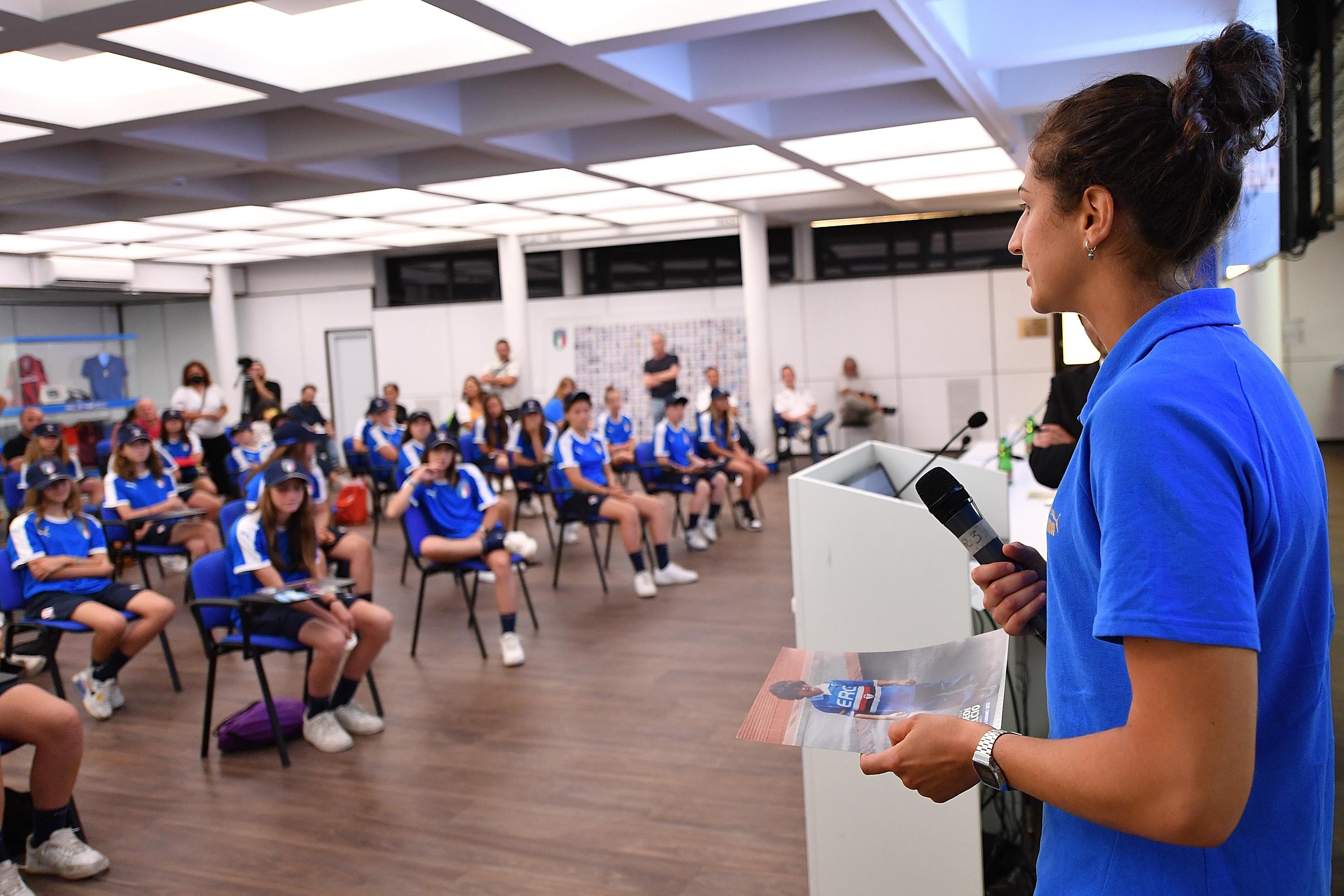 FLORENCE, ITALY - JUNE 14: <> at Centro Tecnico Federale di Coverciano on June 14, 2022 in Florence, Italy. (Photo by Valerio Pennicino/Getty Images)
