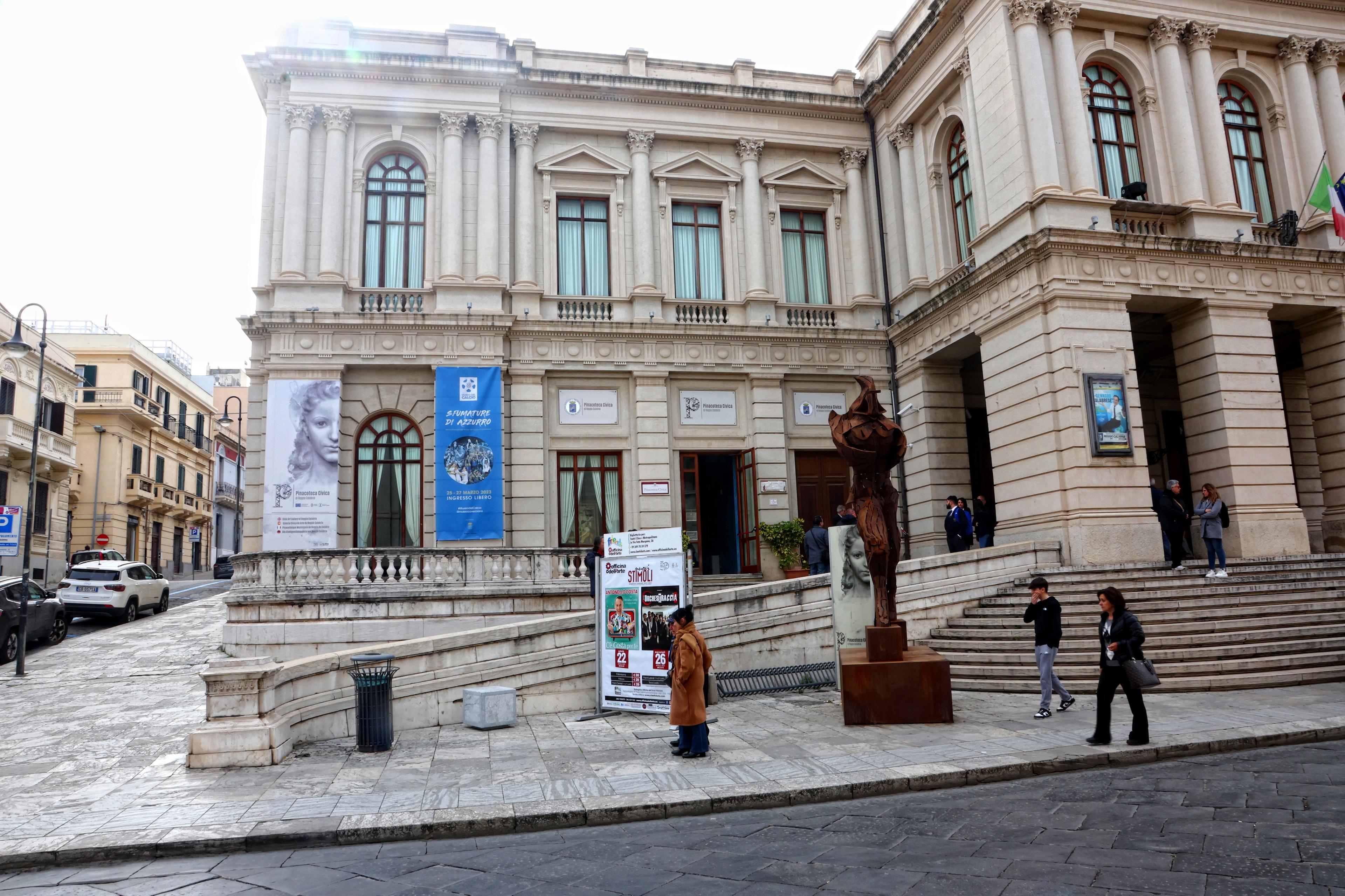 REGGIO CALABRIA, ITALY - MARCH 25: FIGC Museum Memorabilia dipslayed in Pinacoteca Civica on March 25, 2023 in Reggio Calabria, Italy. (Photo by Maurizio Lagana/Getty Images)
