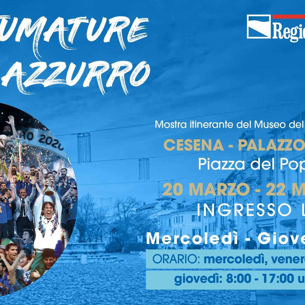 Free entry to the football museum's Sfumature di Azzurro exhibition in Cesena