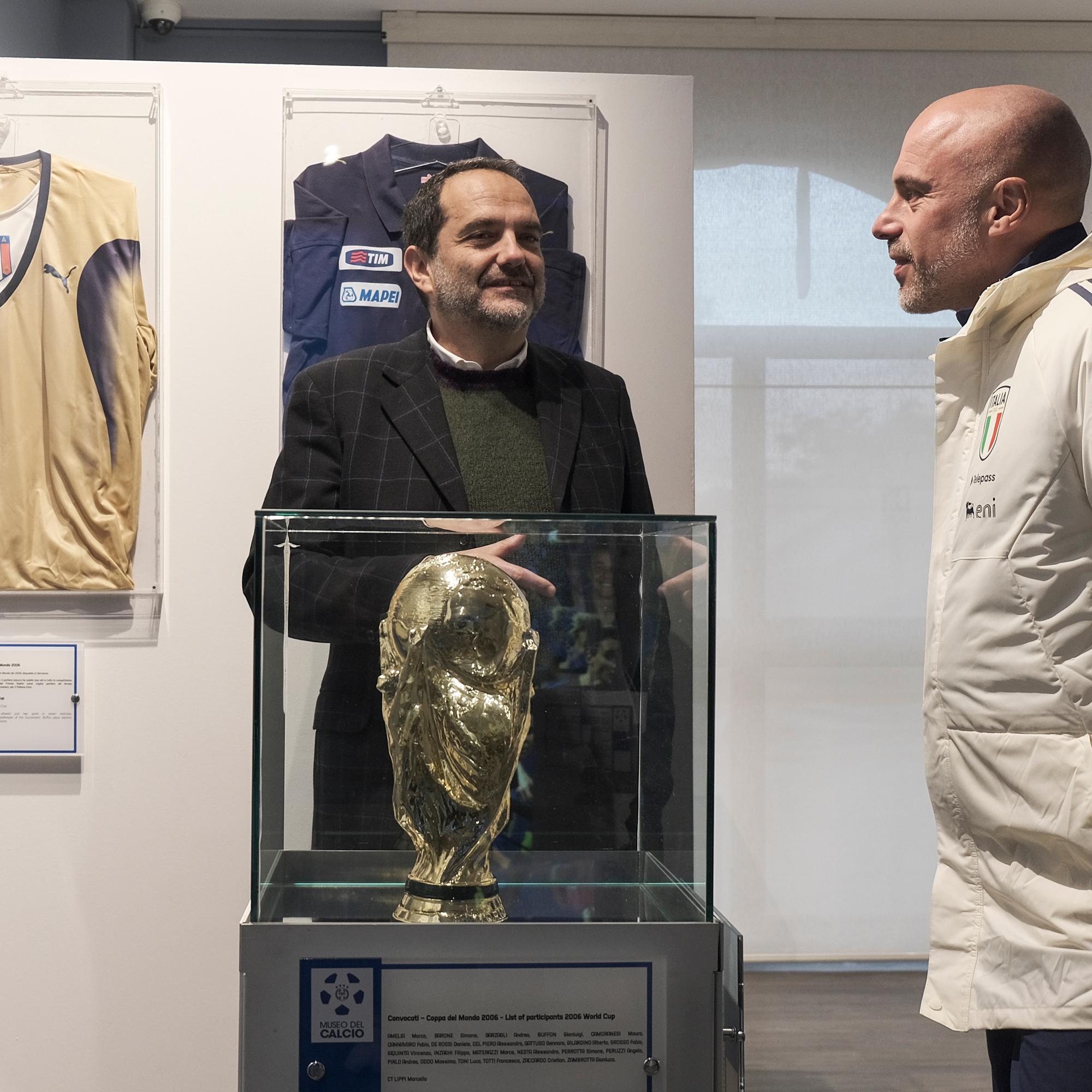 La visita del Ct Soncin al Museo del Calcio