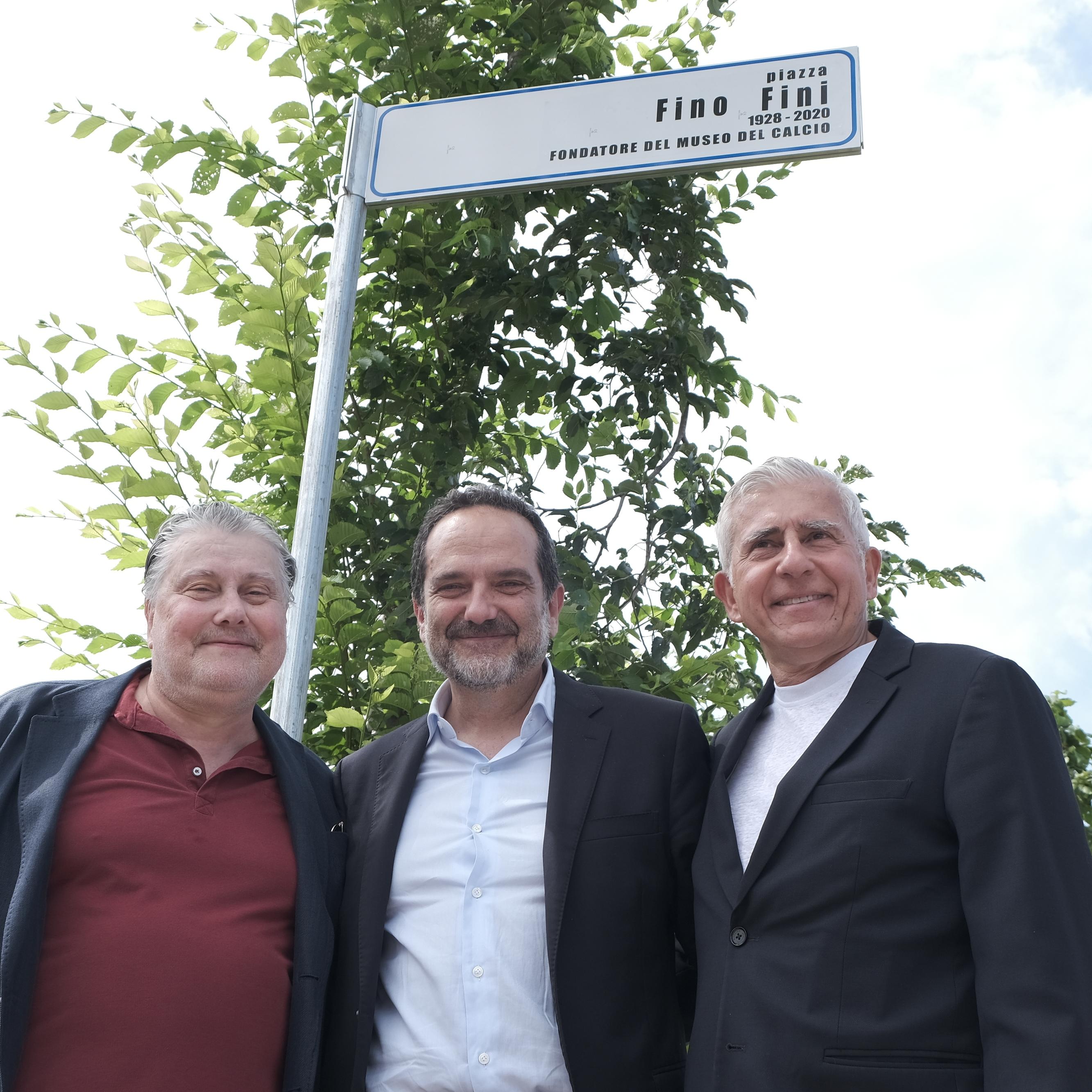 The square in front of the Football Museum named after Fino Fini