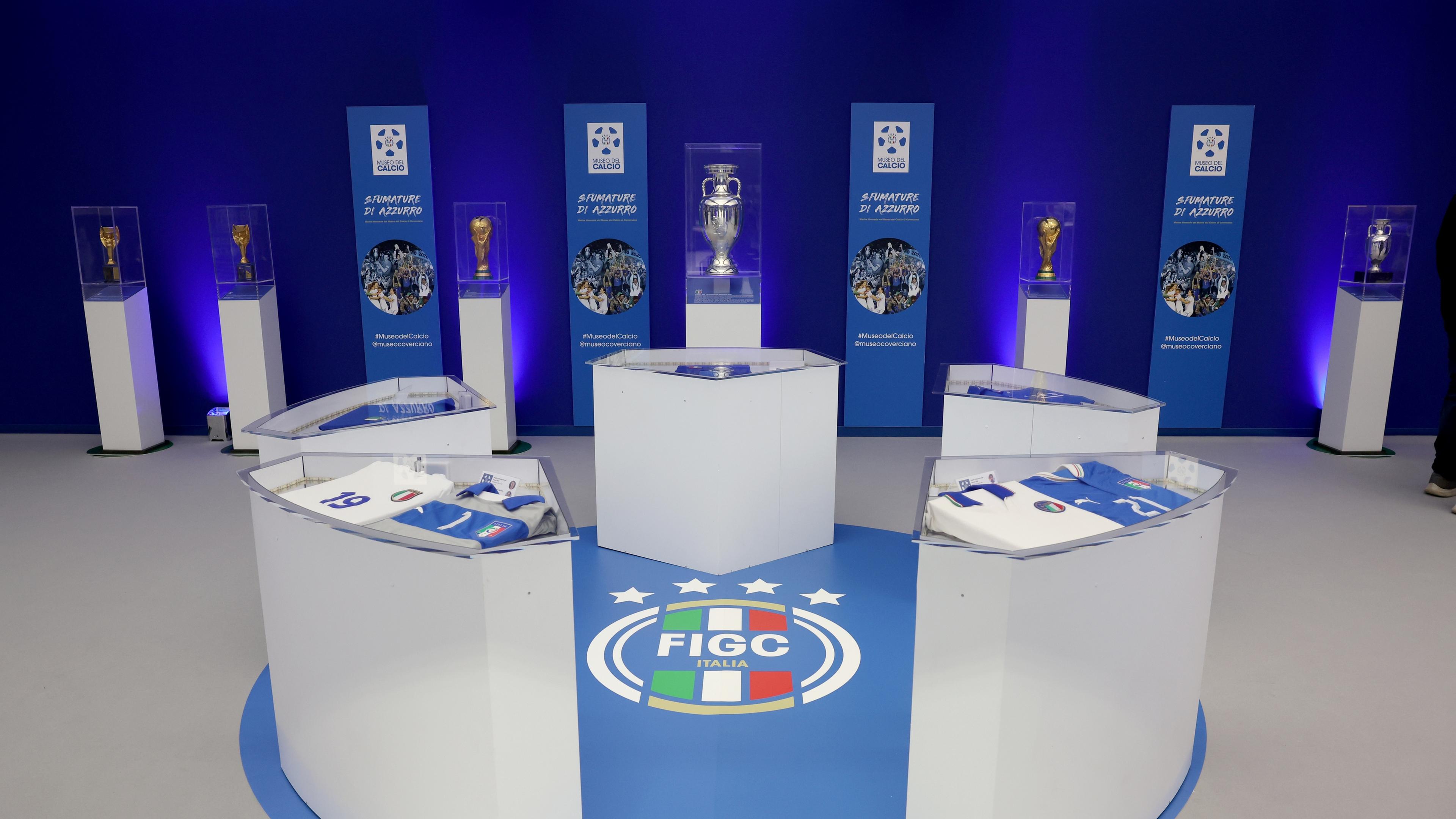 Sfumature di Azzurro, the Museo del Calcio's travelling exhibition, in Iserlohn at Casa Azzurri