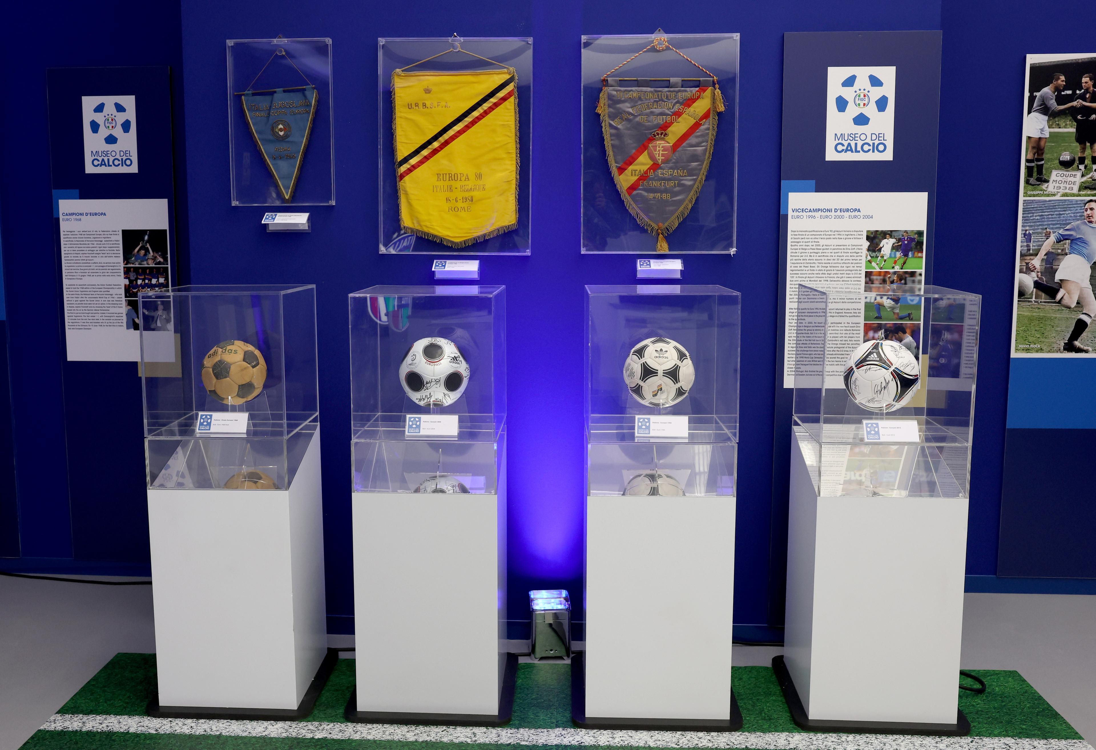 ISERLOHN, GERMANY - JUNE 12: View of the Casa Azzurri Museum at Hemberg-Stadion on June 12, 2024 in Iserlohn, Germany. (Photo by Claudio Villa/Getty Images for FIGC)
