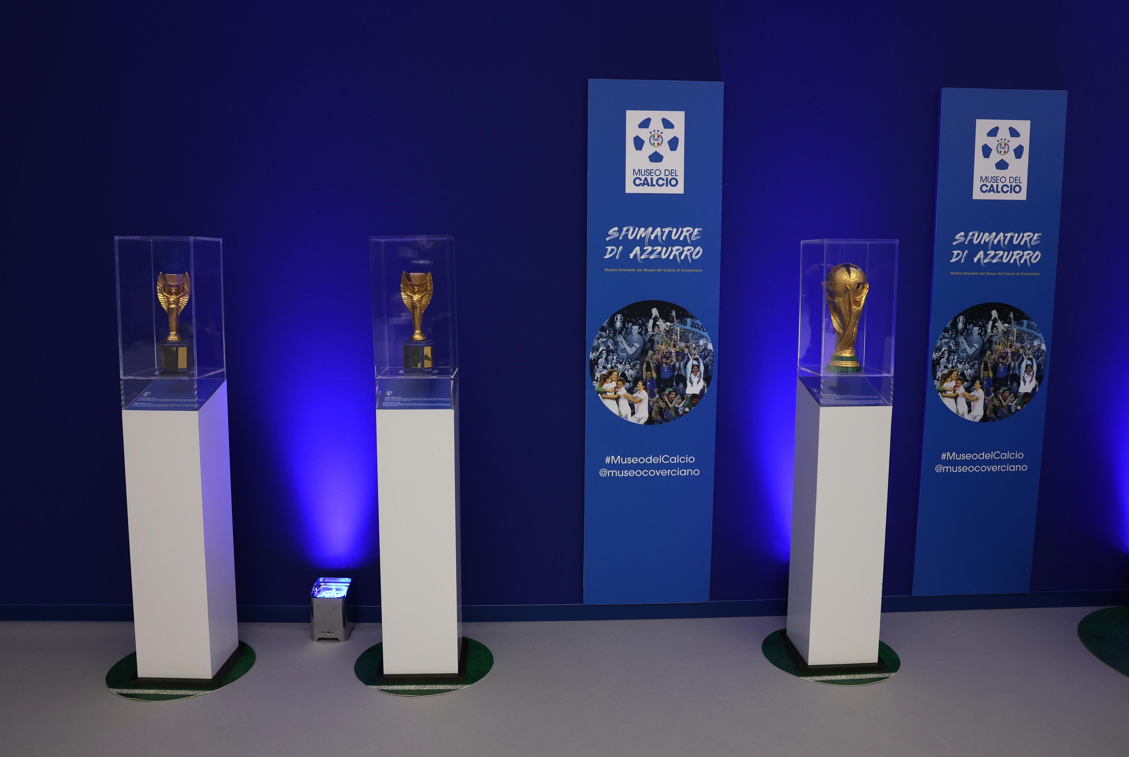 ISERLOHN, GERMANY - JUNE 12: View of the Casa Azzurri Museum at Hemberg-Stadion on June 12, 2024 in Iserlohn, Germany. (Photo by Claudio Villa/Getty Images for FIGC)