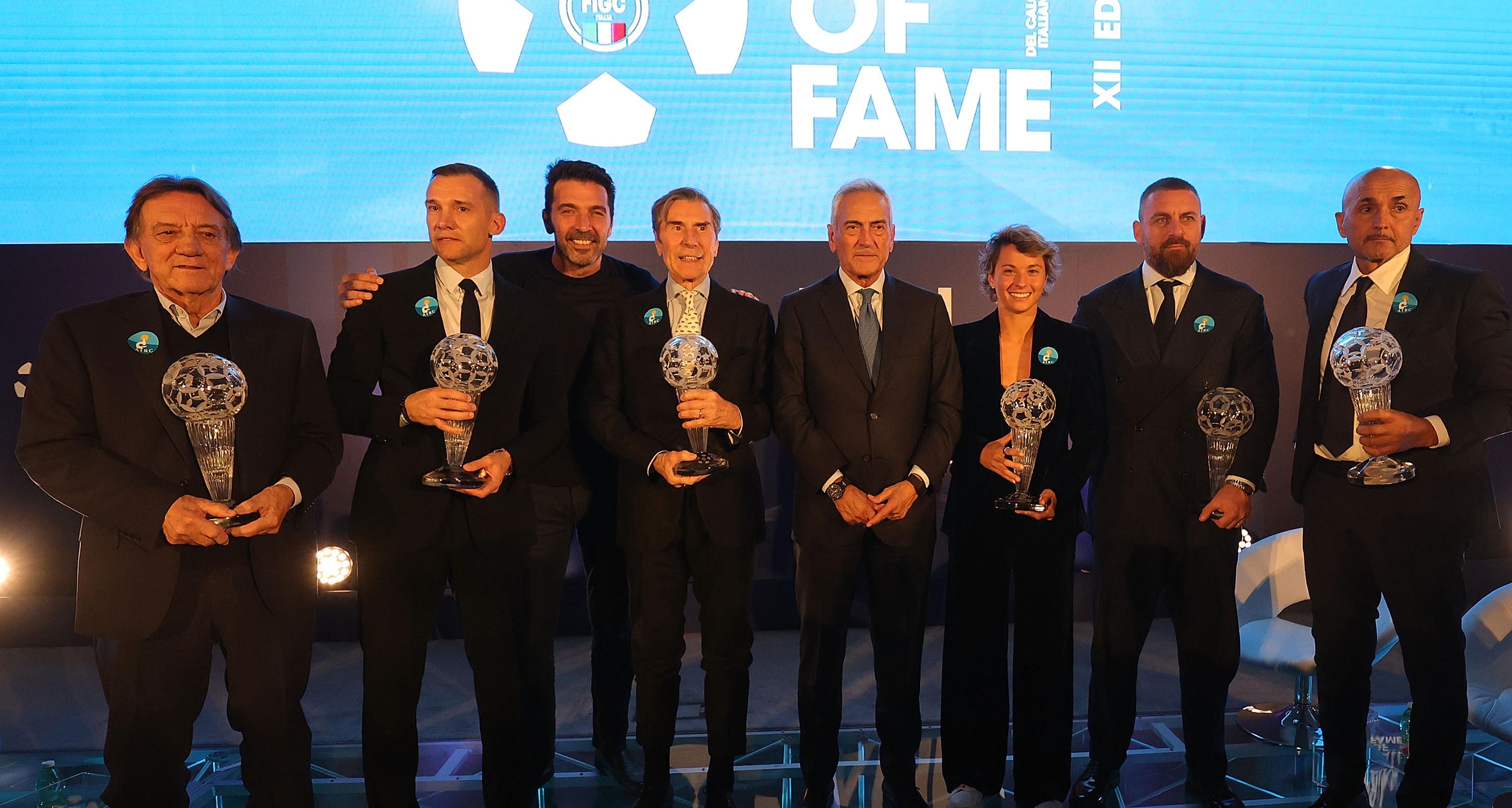 The evening of stars at Coverciano