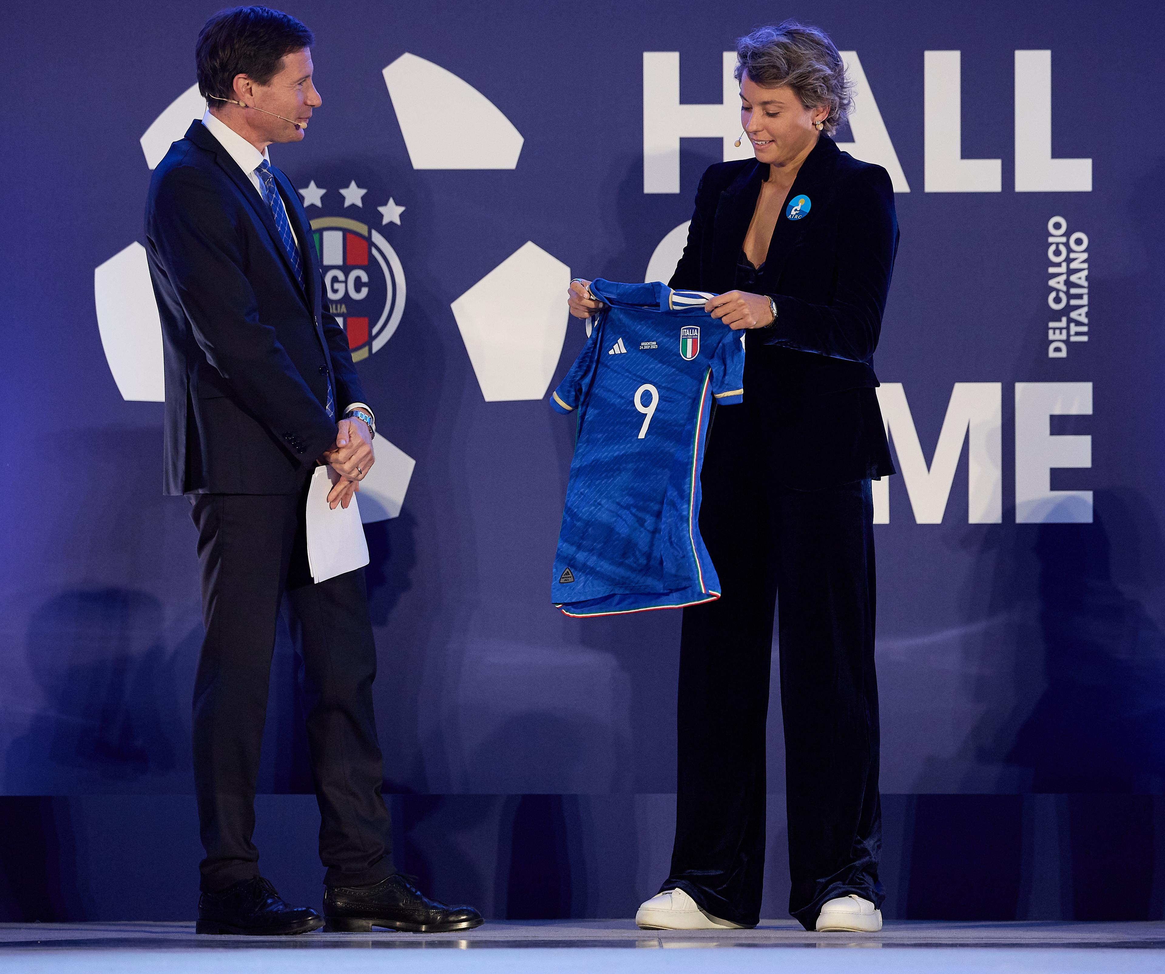 FLORENCE, ITALY - NOVEMBER 11: XXXXX during FIGC Hall Of Fame Event at Centro Tecnico Federale di Coverciano on November 11, 2024 in Florence, Italy. (Photo by Emmanuele Ciancaglini - FIGC/FIGC via Getty Images)