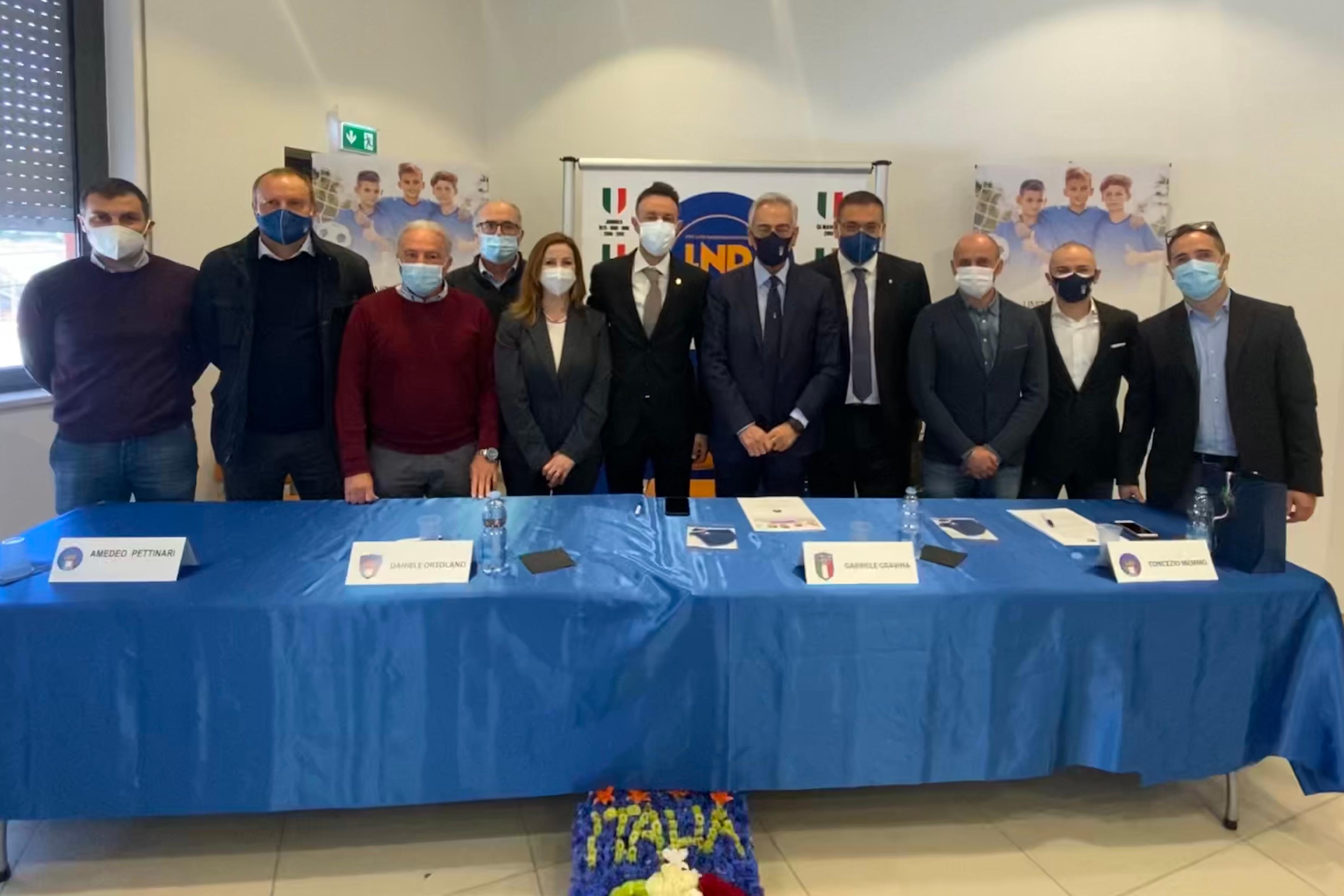 Il Presidente Gabriele Gravina in visita in Abruzzo