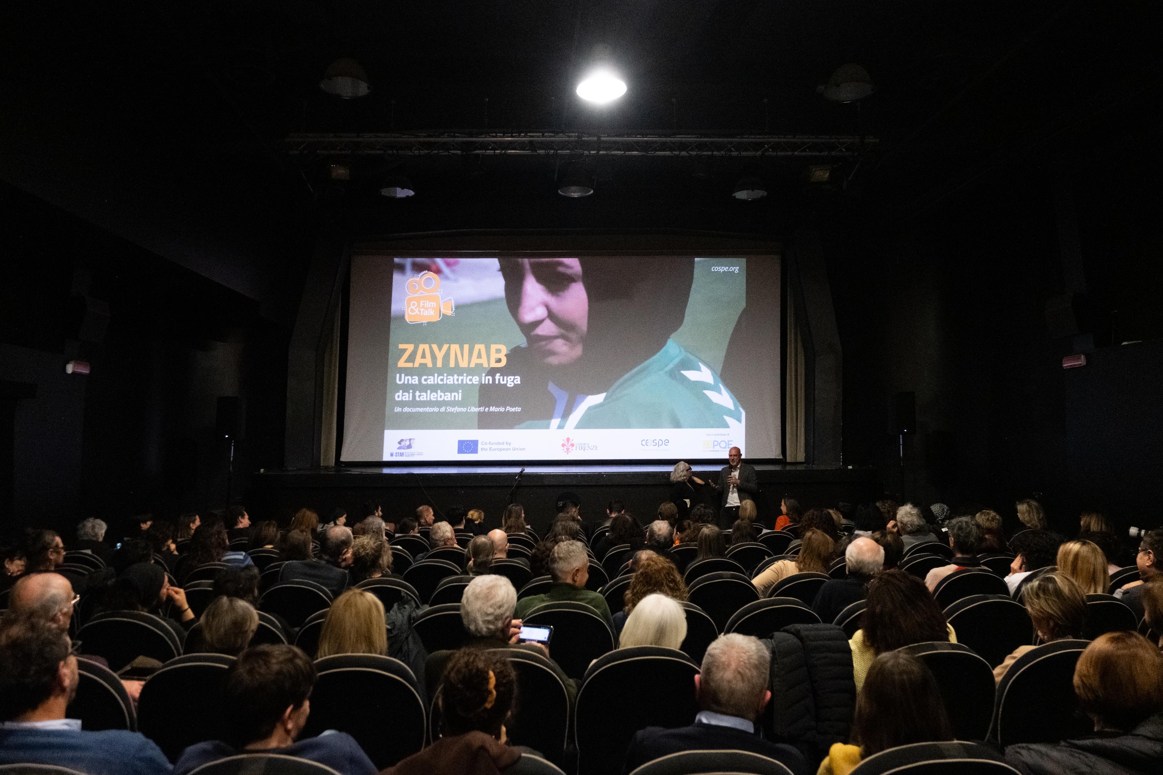 La FIGC a Firenze alla presentazione del documentario \"Zaynab. Una calciatrice in fuga dai talebani\"