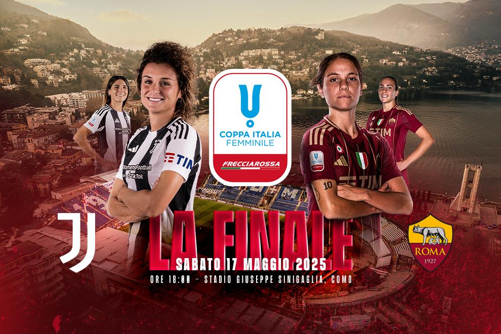 Dieci giorni alla finale tra Juventus e Roma: lunedì 12 alle 12 conferenza stampa al comune di Como. Info biglietteria e accrediti media