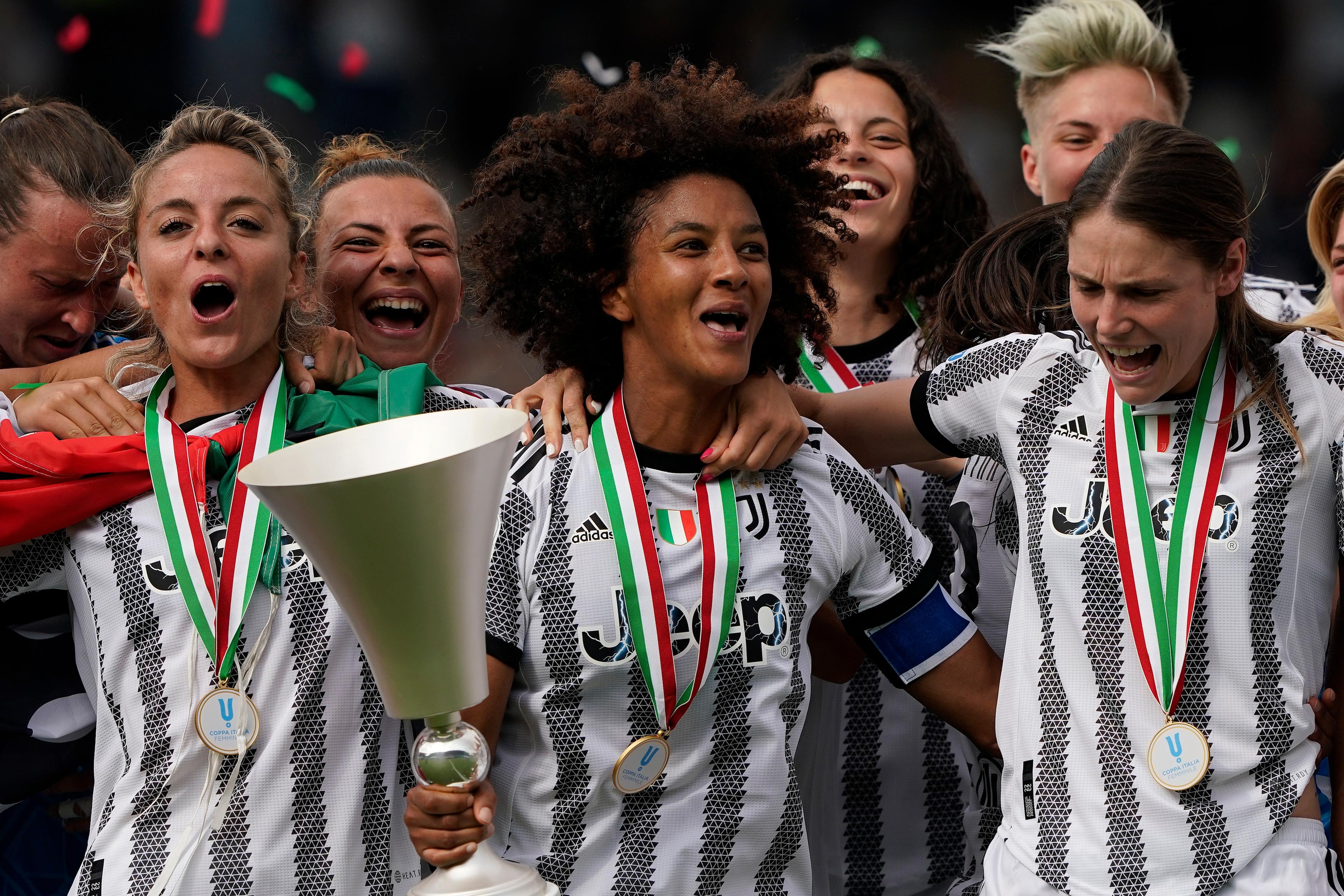 FERRARA, ITALY - MAY 22: during the Women Coppa Italia Final between Juventus and AS Roma at Stadio Paolo Mazza on May 22, 2022 in Ferrara, Italy. (Photo by Danilo Di Giovanni/Getty Images)