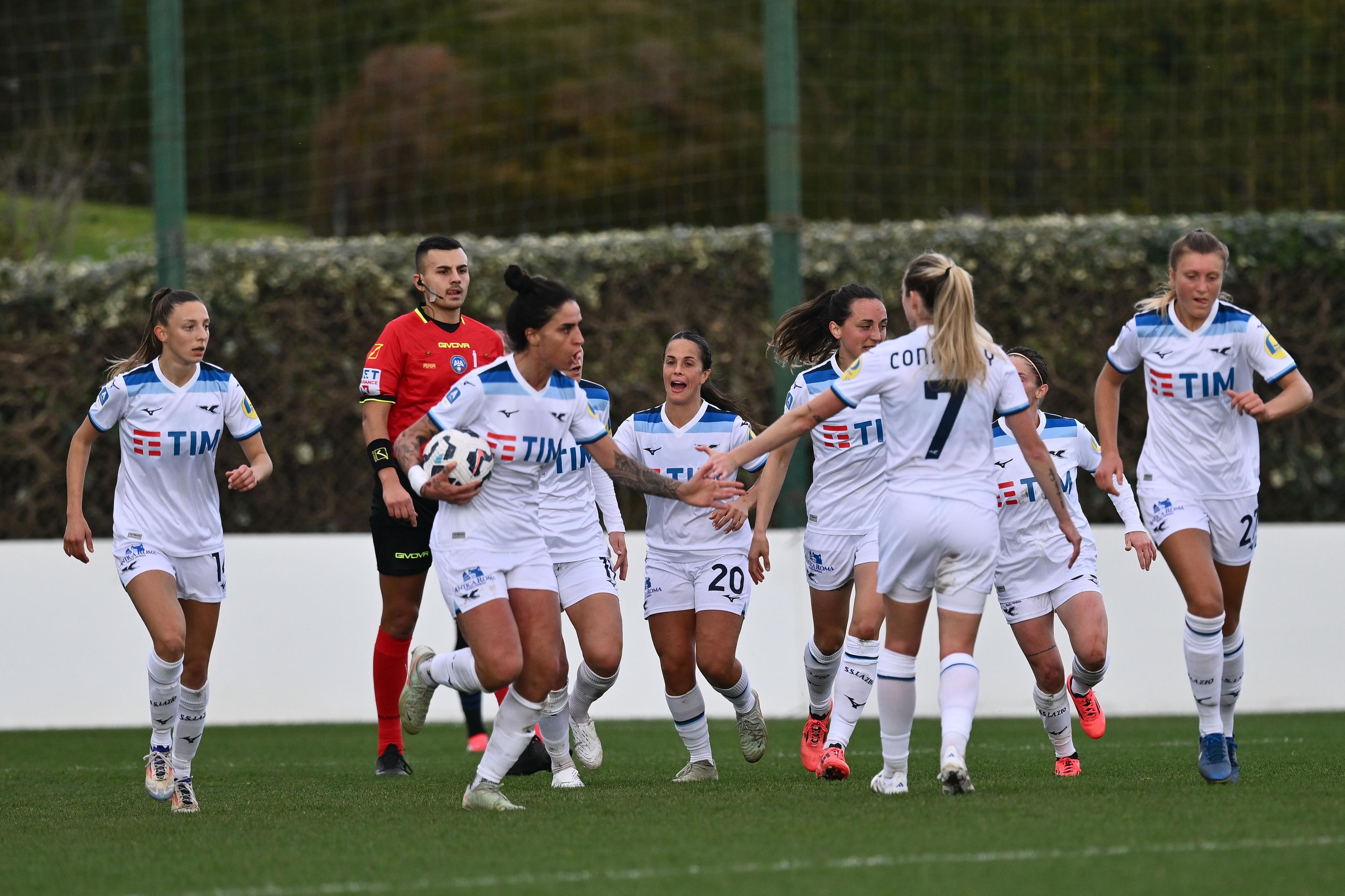 Martina Piemonte (Lazio Women) ; February 9; 2025 - Football : Italian championship 2024 2025 Femminile ; 18°Day; match between Lazio Women 4-4 Inter Women at Mirko Fersini Stadium ; Formello, Italy; ;( photo by aicfoto)(ITALY) [0855]