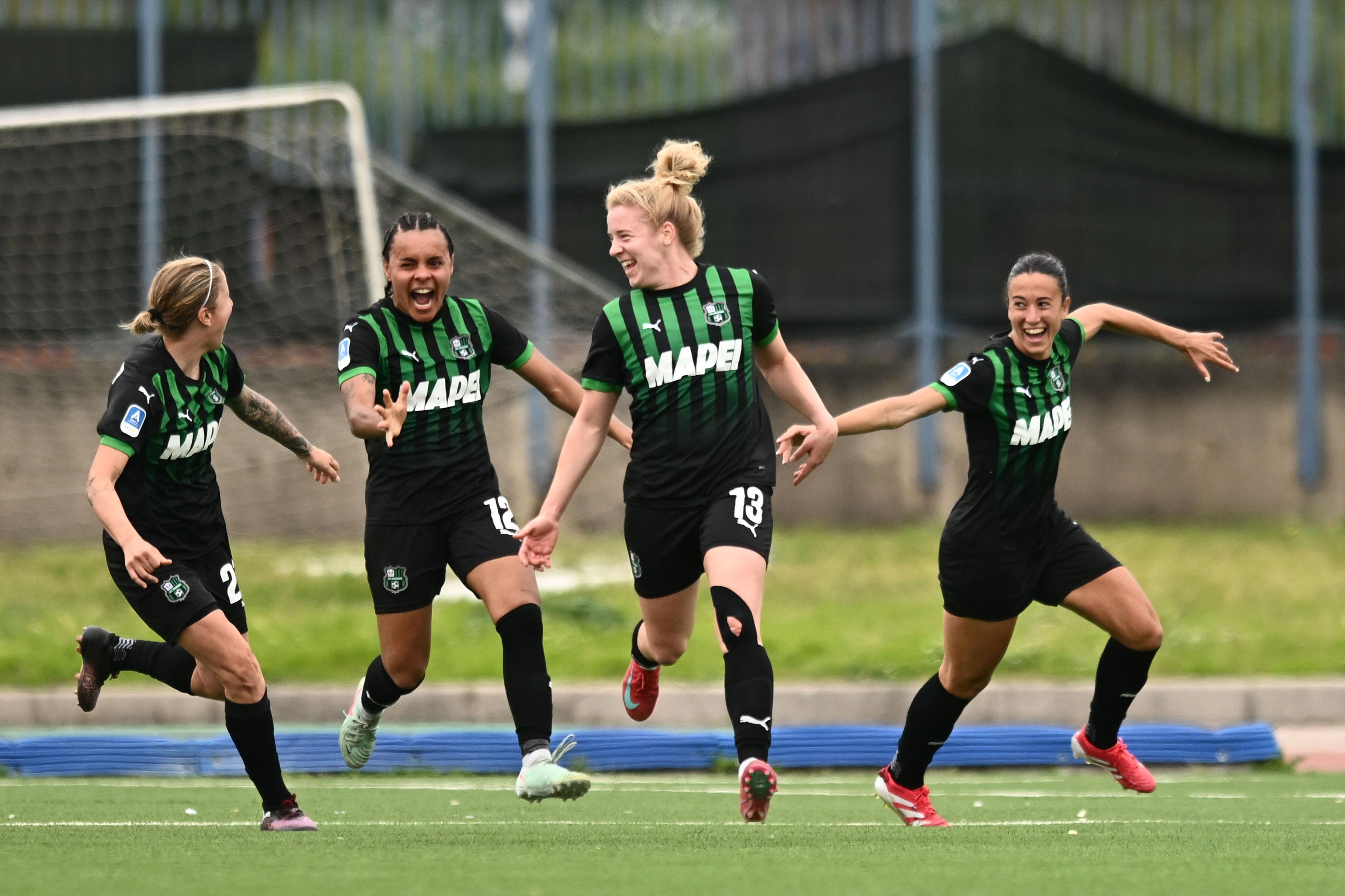 Elena Dhont (Sassuolo Women) ; April 13; 2025 - Football : Italian championship 2024 2025 Femminile ; 24°Day; match between Napoli Women 0-1 Sassuolo Women at Giuseppe Piccolo Stadium ; Napoli, Italy; ;( photo by aicfoto)(ITALY) [0855]