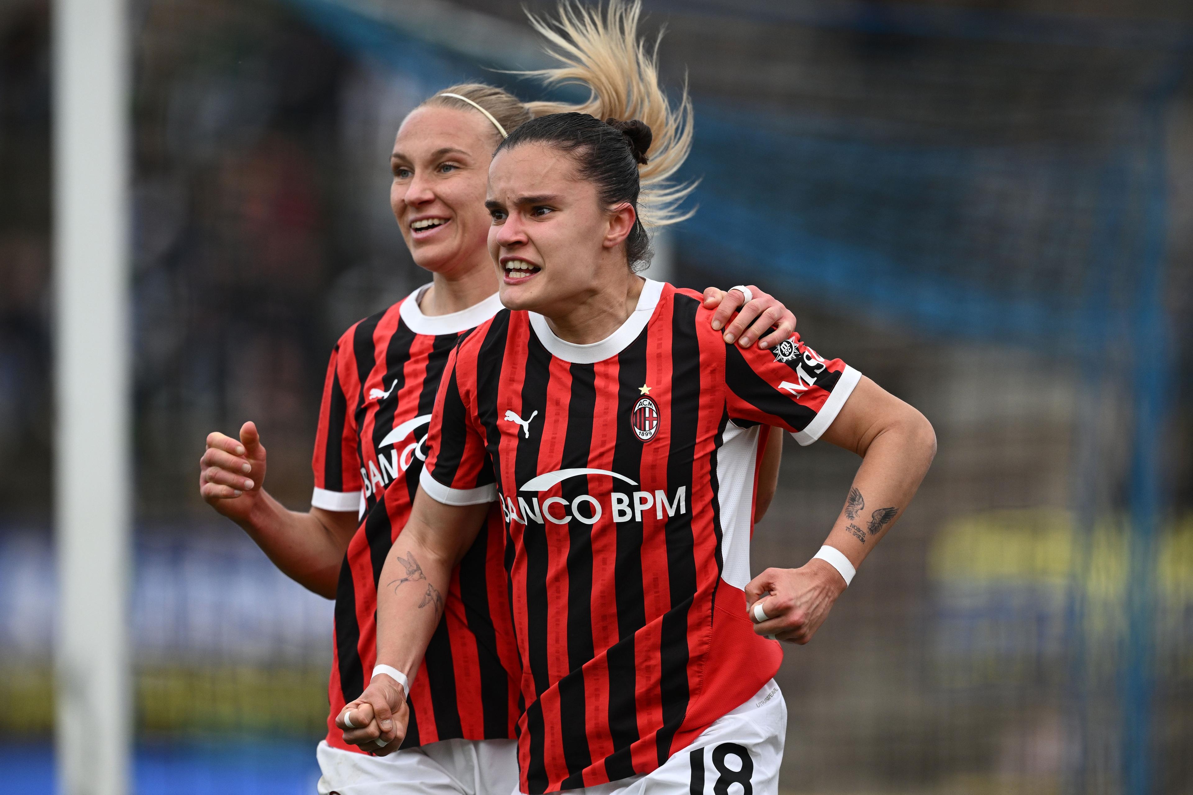Monica Renzotti (Milan Women) ; March 16; 2025 - Football : Italian championship 2024 2025 Femminile ; 21°Day; match between Inter Women 3-3 Milan Women at Arena Civica Gianni Brera Stadium ; Milano, Italy; ;( photo by aicfoto)(ITALY) [0855]