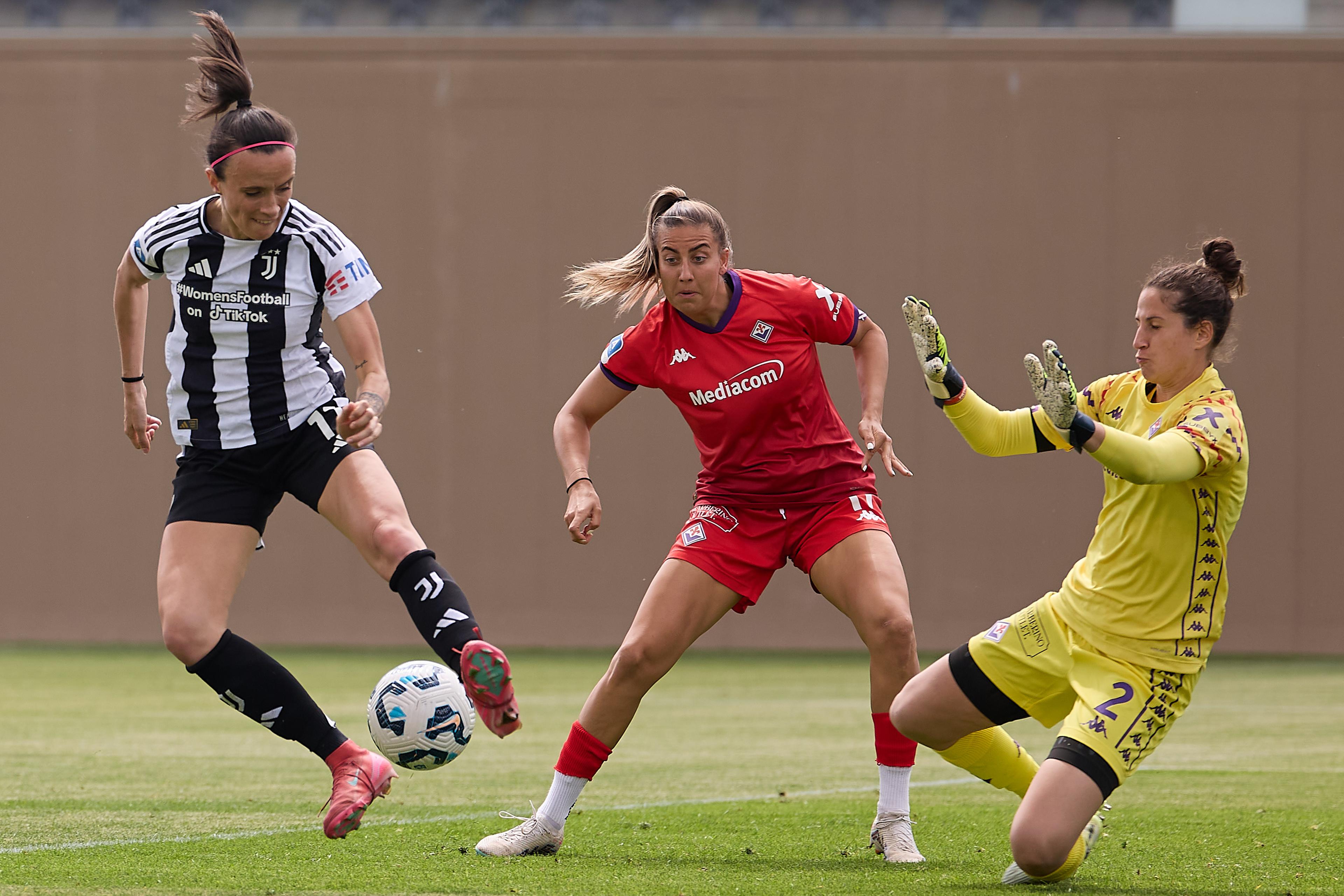 BAGNO A RIPOLI, ITALY - APRIL 25: Barbara Bonansea of Juventus during the Women Serie A match between Fiorentina and Juventus at Viola Park on April 25, 2025 in Bagno a Ripoli, Italy. (Photo by Emmanuele Ciancaglini/Juventus FC via Getty Images)