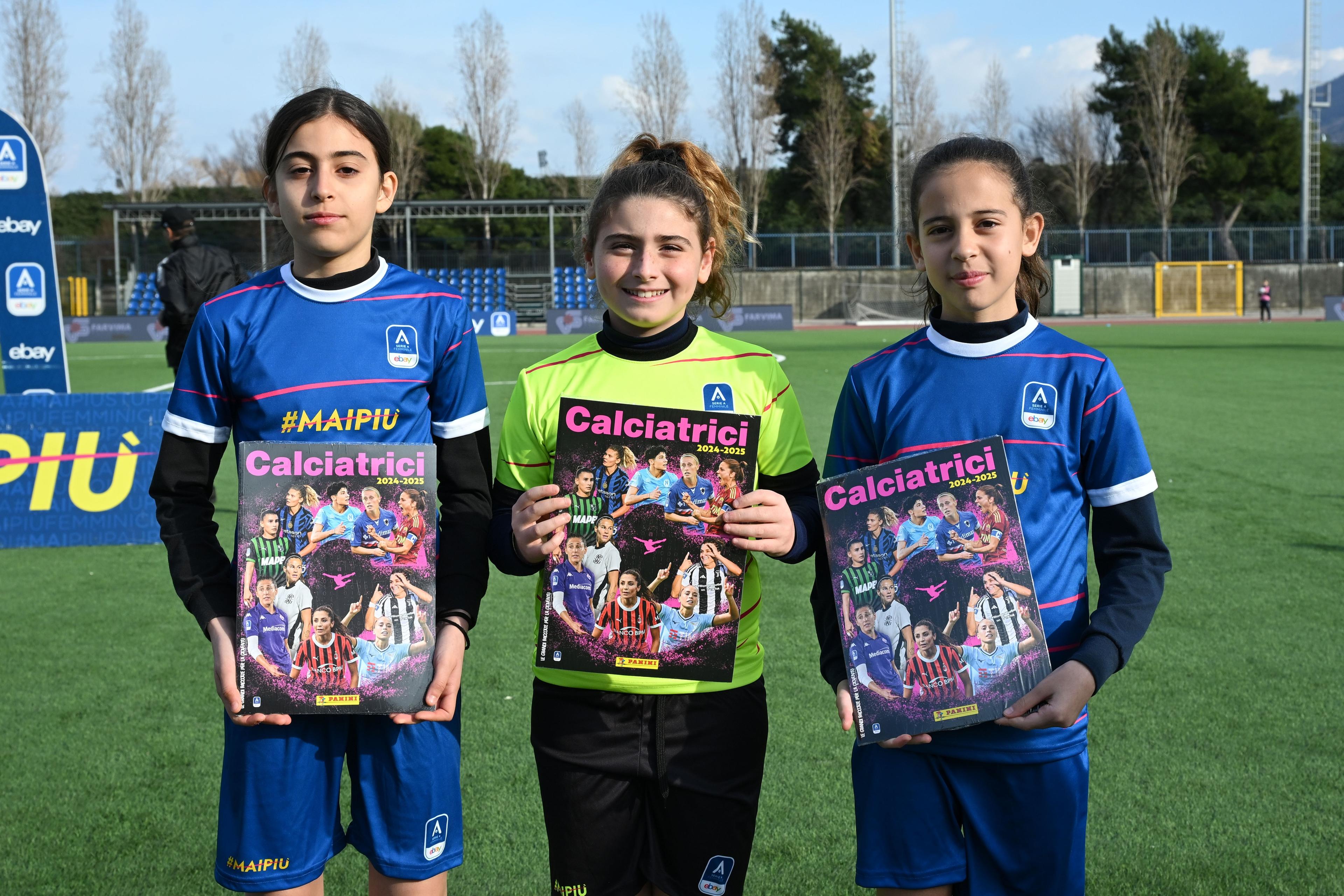 Album calciatrici Panini ; February 9; 2025 - Football : Italian championship 2024 2025 Femminile ; 18°Day; match between Napoli Women 4-2 Como Women at Giuseppe Piccolo Stadium ; Napoli, Italy; ;( photo by aicfoto)(ITALY) [0855]